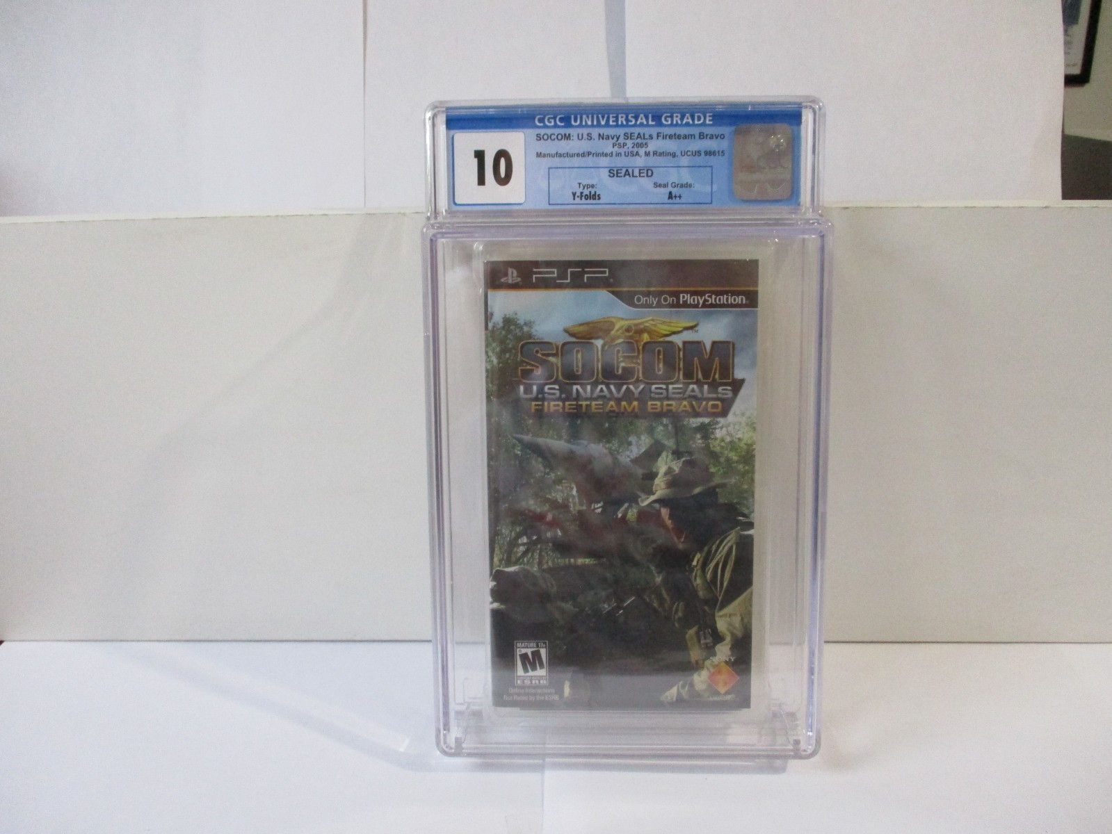 Socom US Navy Seals Fireteam Bravo (Sony PSP, 2005) CGC Graded Perfect 10 A++
