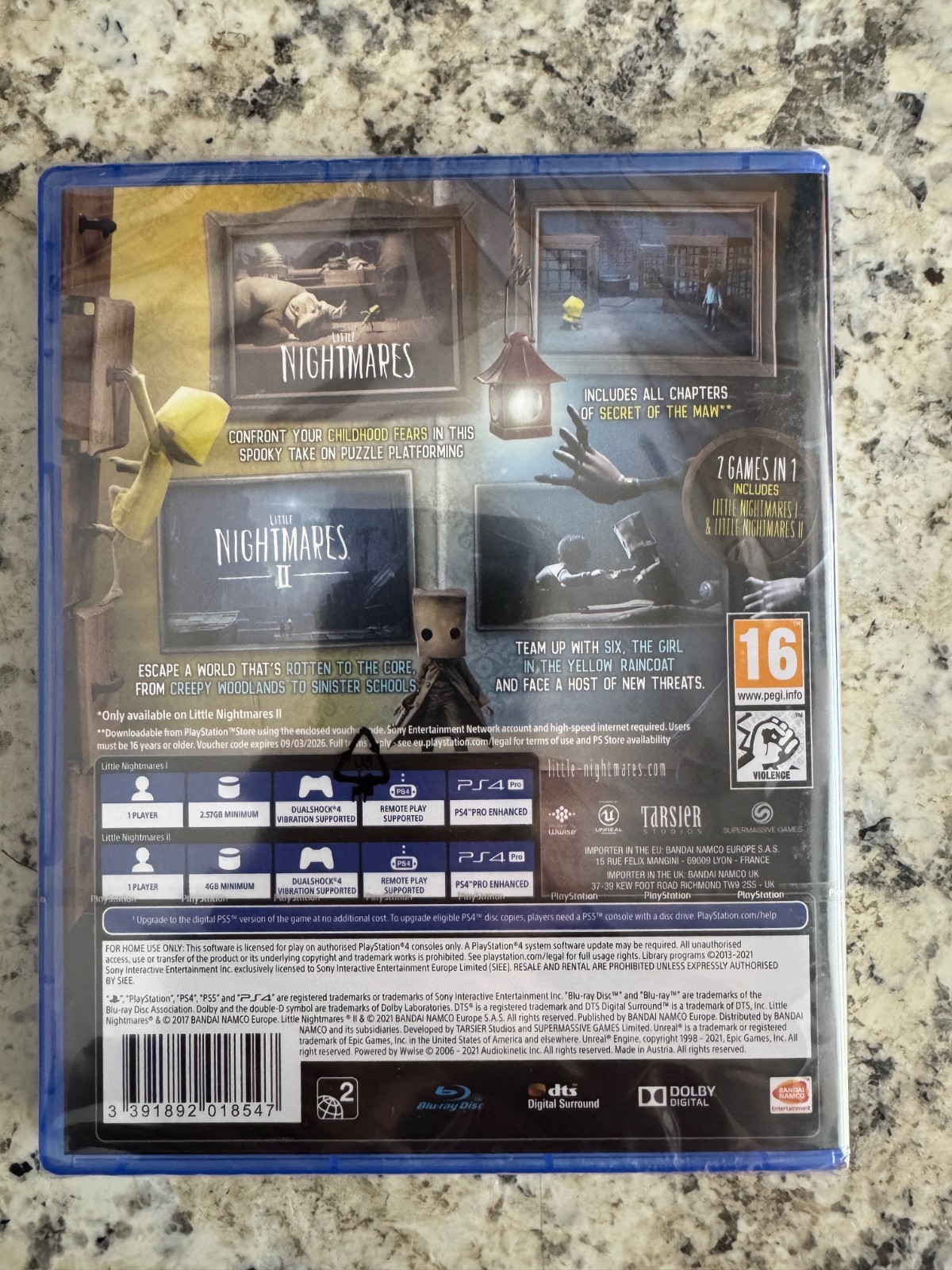 Little Nightmares I and II Dual Pack 2 games PS4 Brand NewSealed 1&2 Single Case
