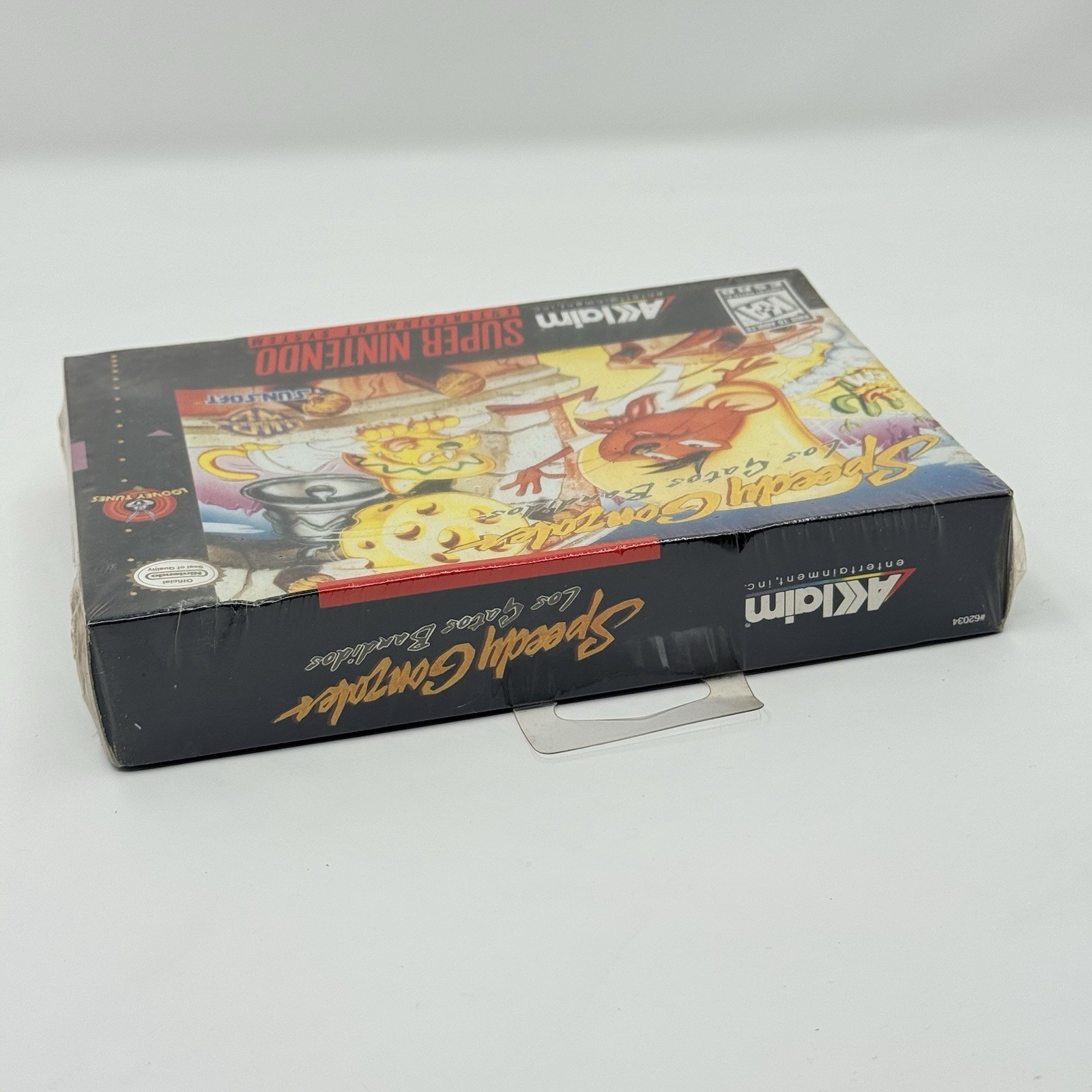 Speedy Gonzales Los Gatos Bandidos SNES Factory Sealed Hang Tab Mexico