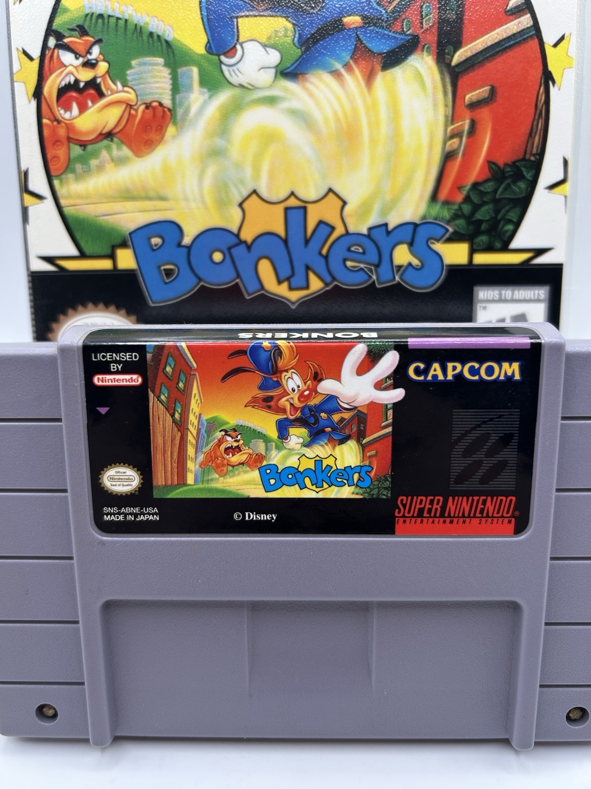 Disney’s Bonkers for SNES (1994) – Tested W/Authentic Game + Plastic Case