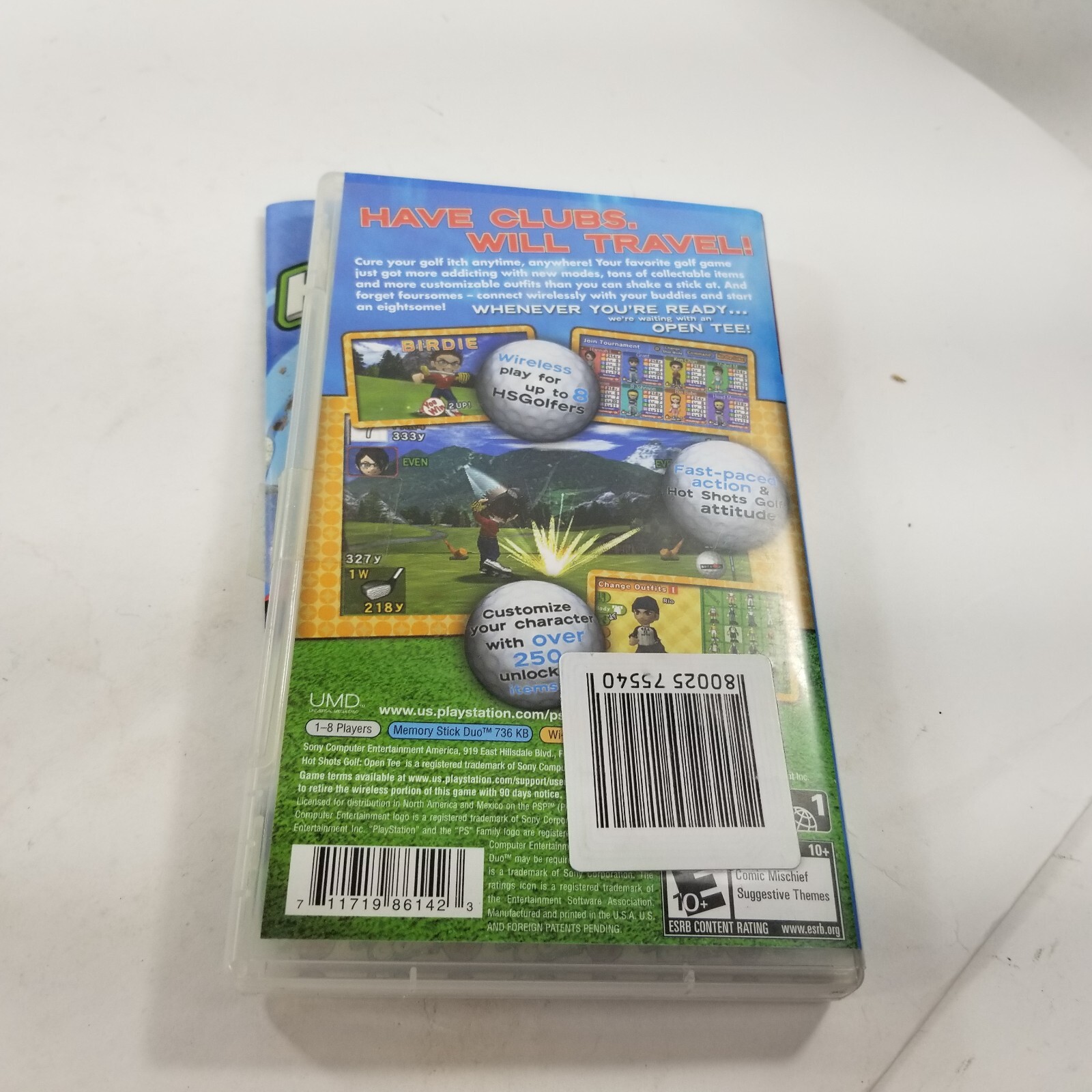 Hot Shots Golf Open Tee (Sony PlayStation Portable PSP) Complete CIB