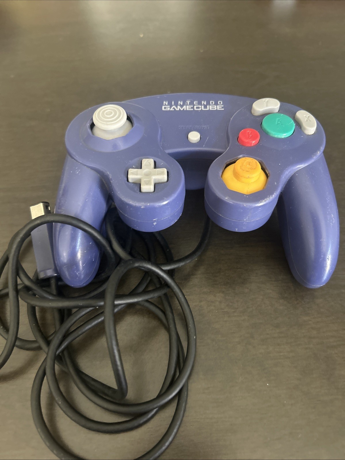 Nintendo GameCube Controller OEM Purple Indigo Used Ok Condition