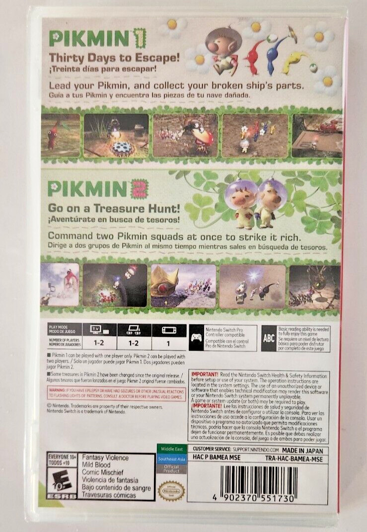 Pikmin 1+2 & Pikmin 3 Deluxe & Pikmin 4 – Nintendo Switch Brand New Game Bundle