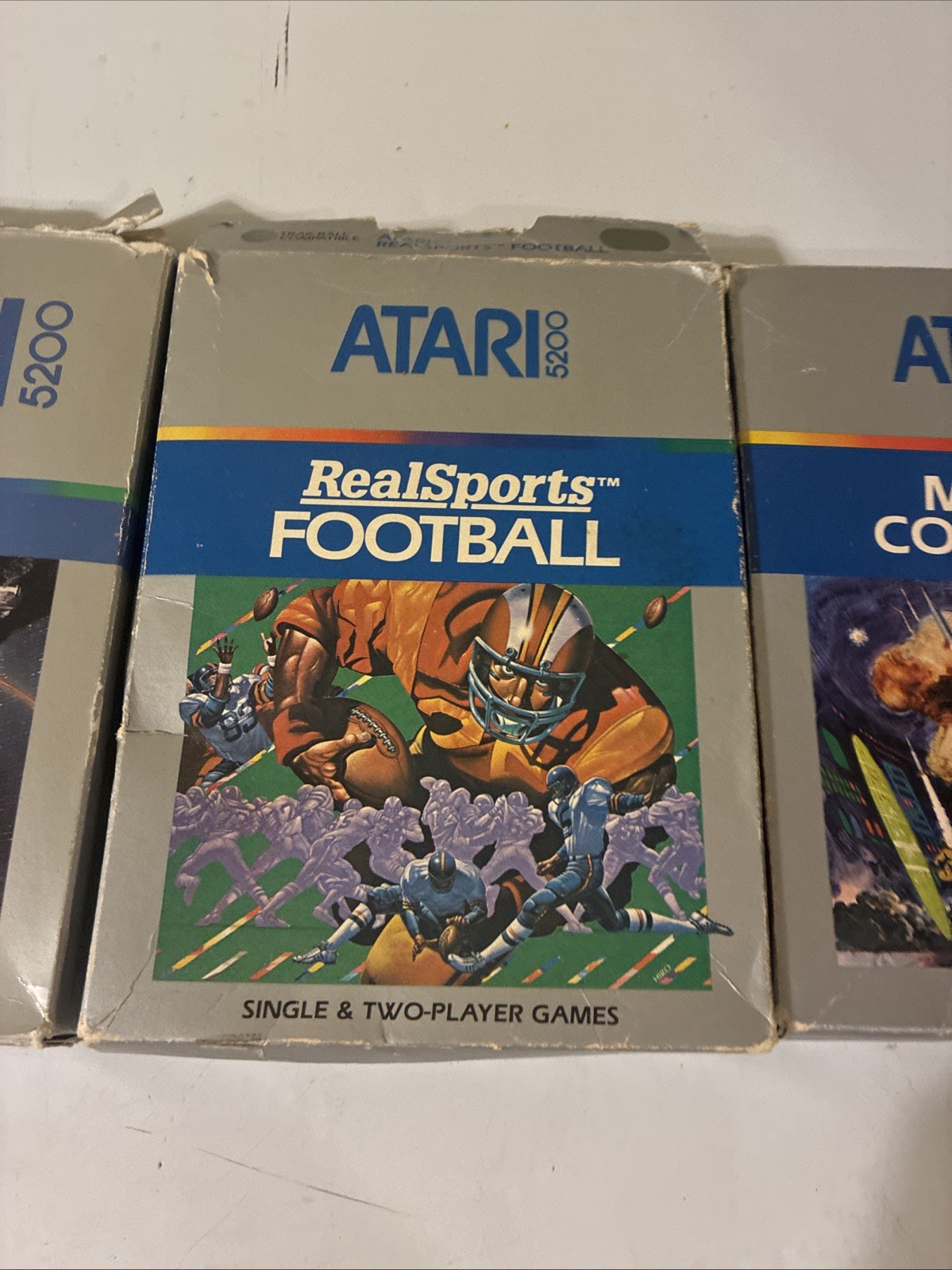 Lot Of 3 Vintage Atari 5200 Cartridges In Original Boxes With Manuals