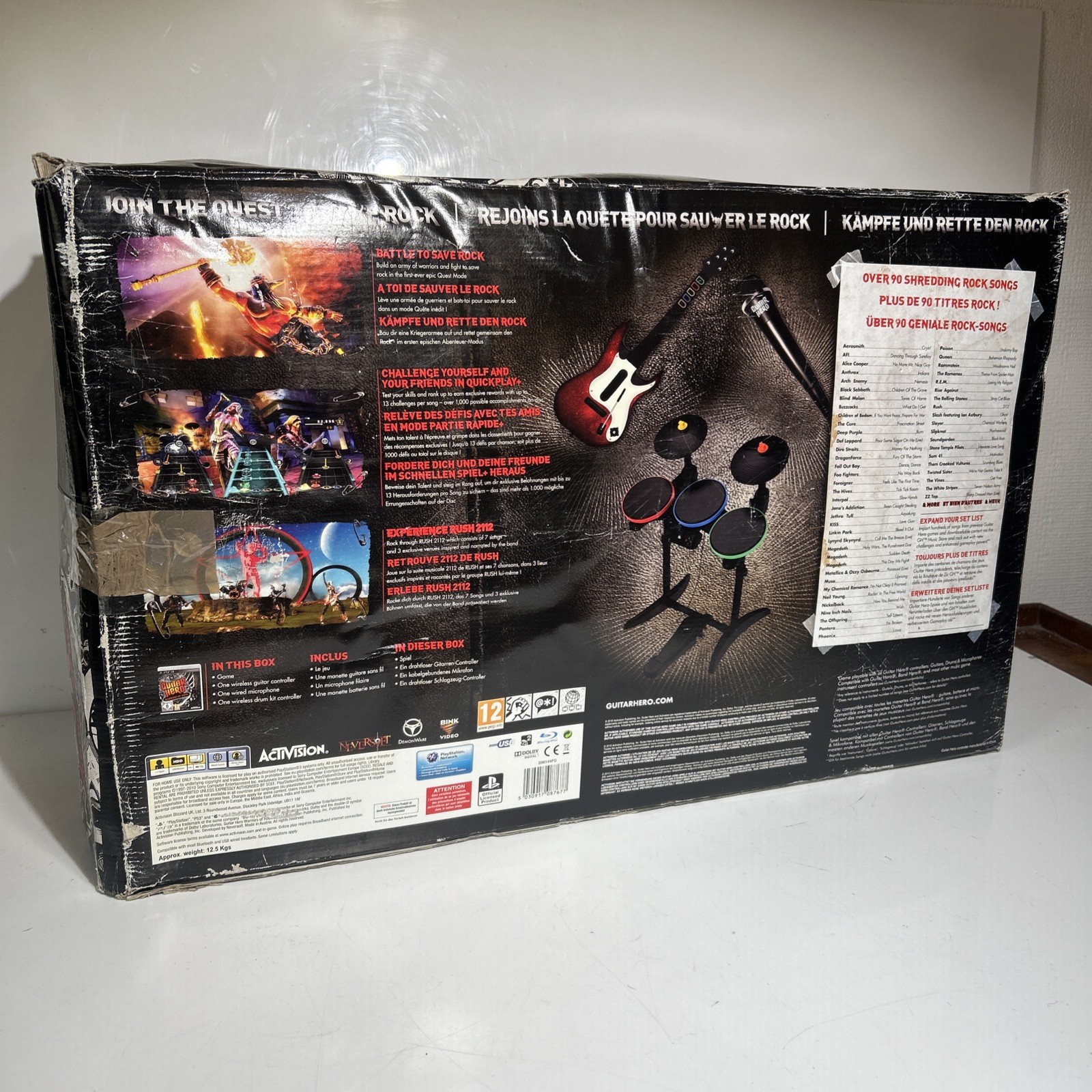 Guitar Hero 5 / Warriors Of Rock Drum set Kit Band PLAYSTATION 3 PS3 With Box