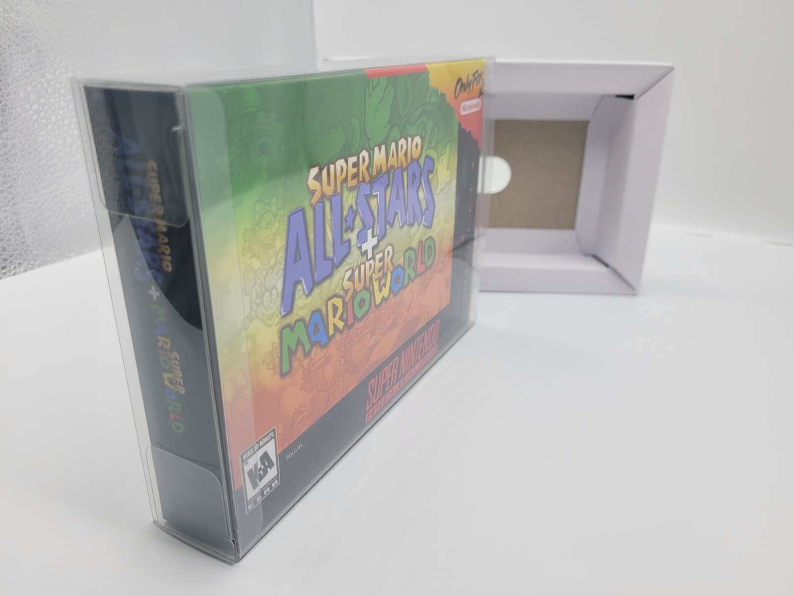 SUPER MARIO ALL STARS SUPER MARIO WORLD SUPER SNES BOX ONLY REPLACEMNT BOX+CASE