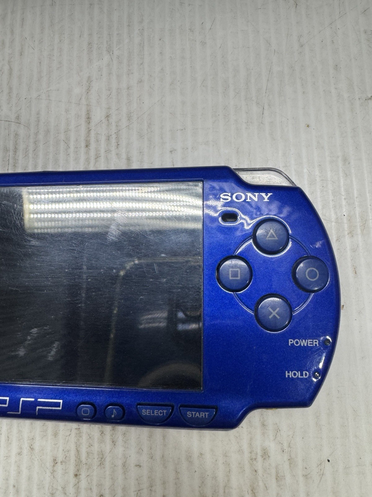 Sony PSP 2001 Handheld System Metallic Blue Tested Works