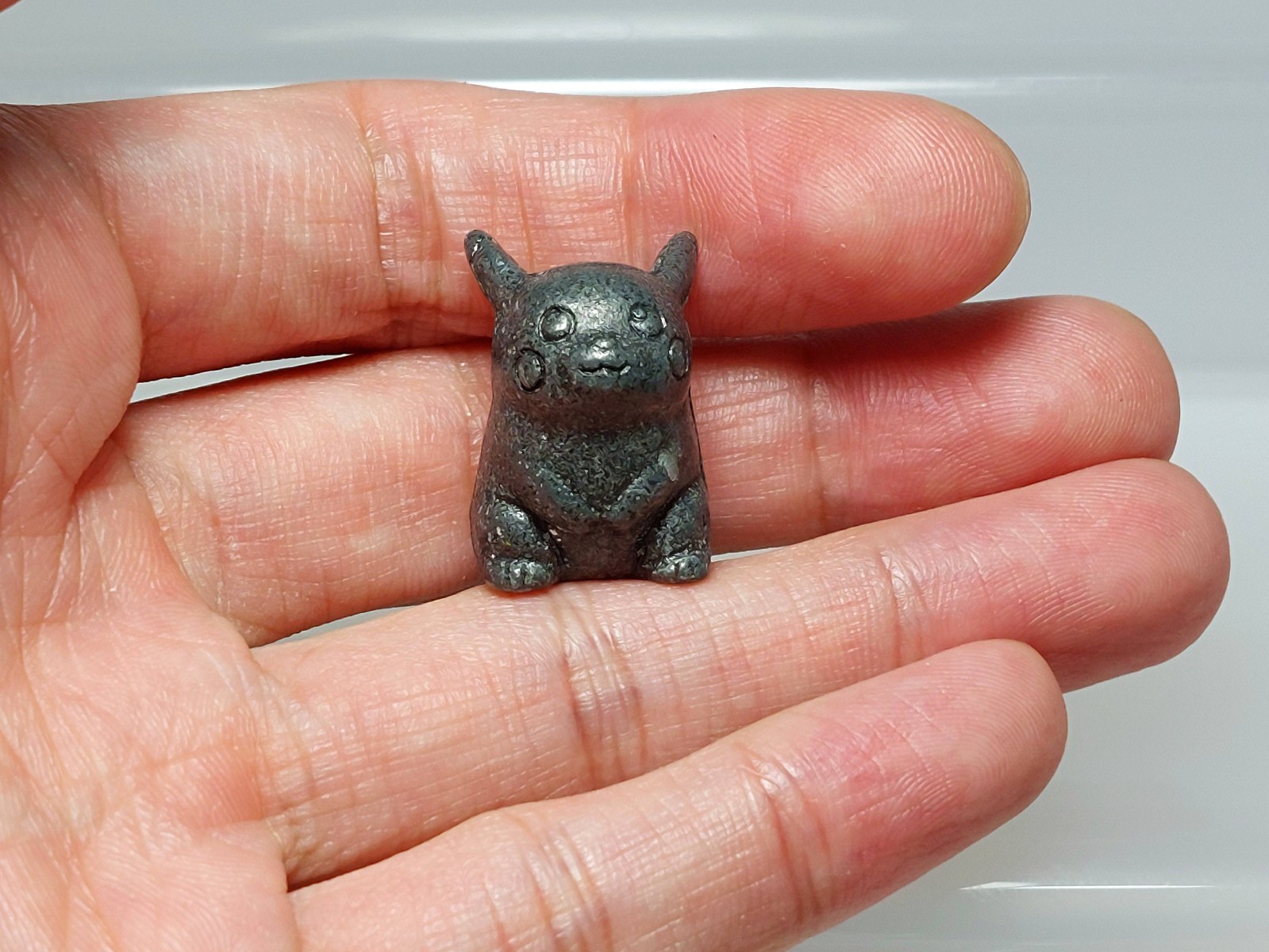 Classic Pikachu (Gunmetal ver) Pokemon Metal Collection Figure Kyodo T06 0.8in