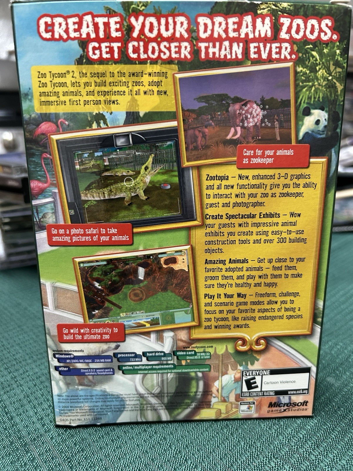 Zoo Tycoon 2 (PC, 2004) Box complete Free Shipping