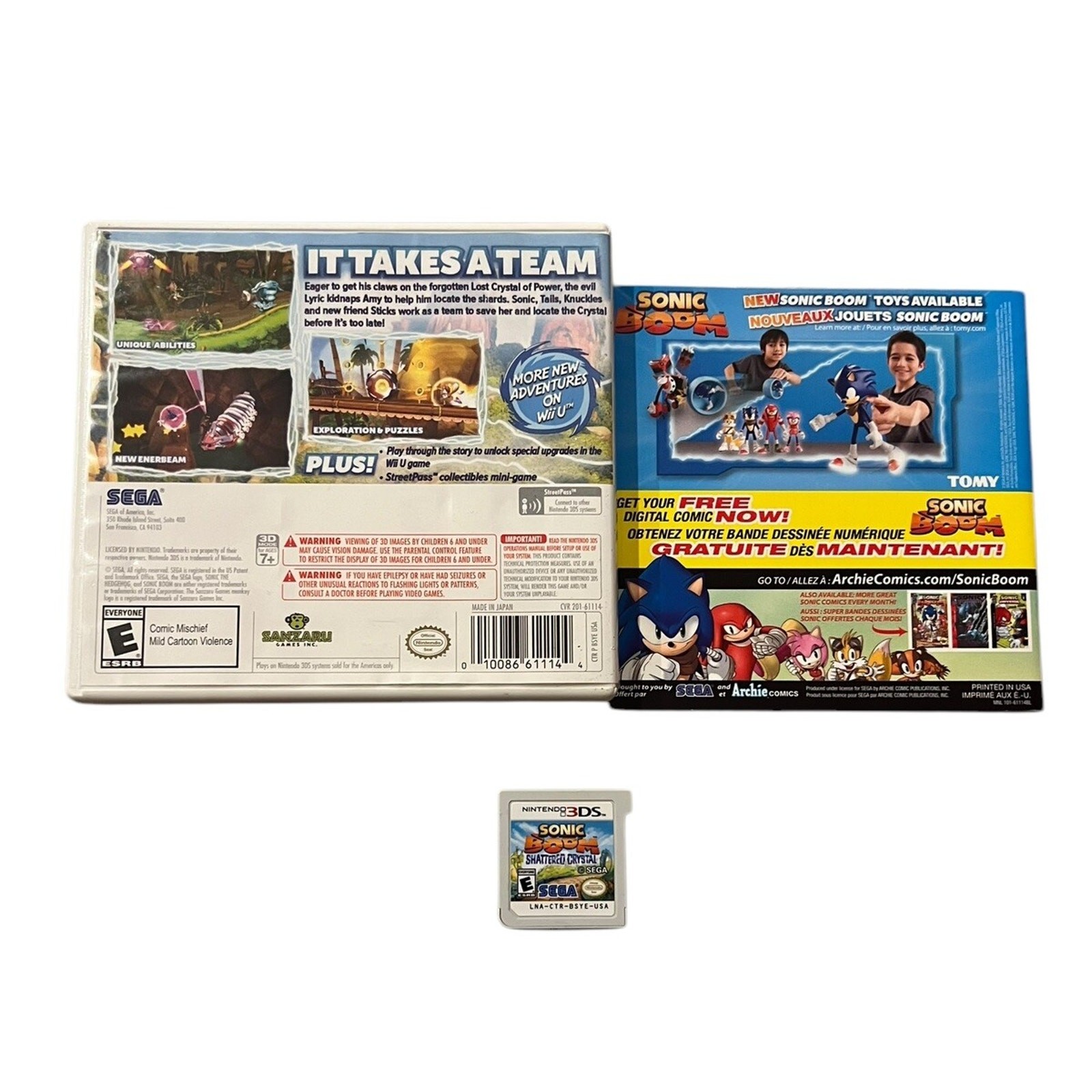 Sonic Boom: Shattered Crystal for Nintendo 3DS *Authentic* Complete CIB – Tested
