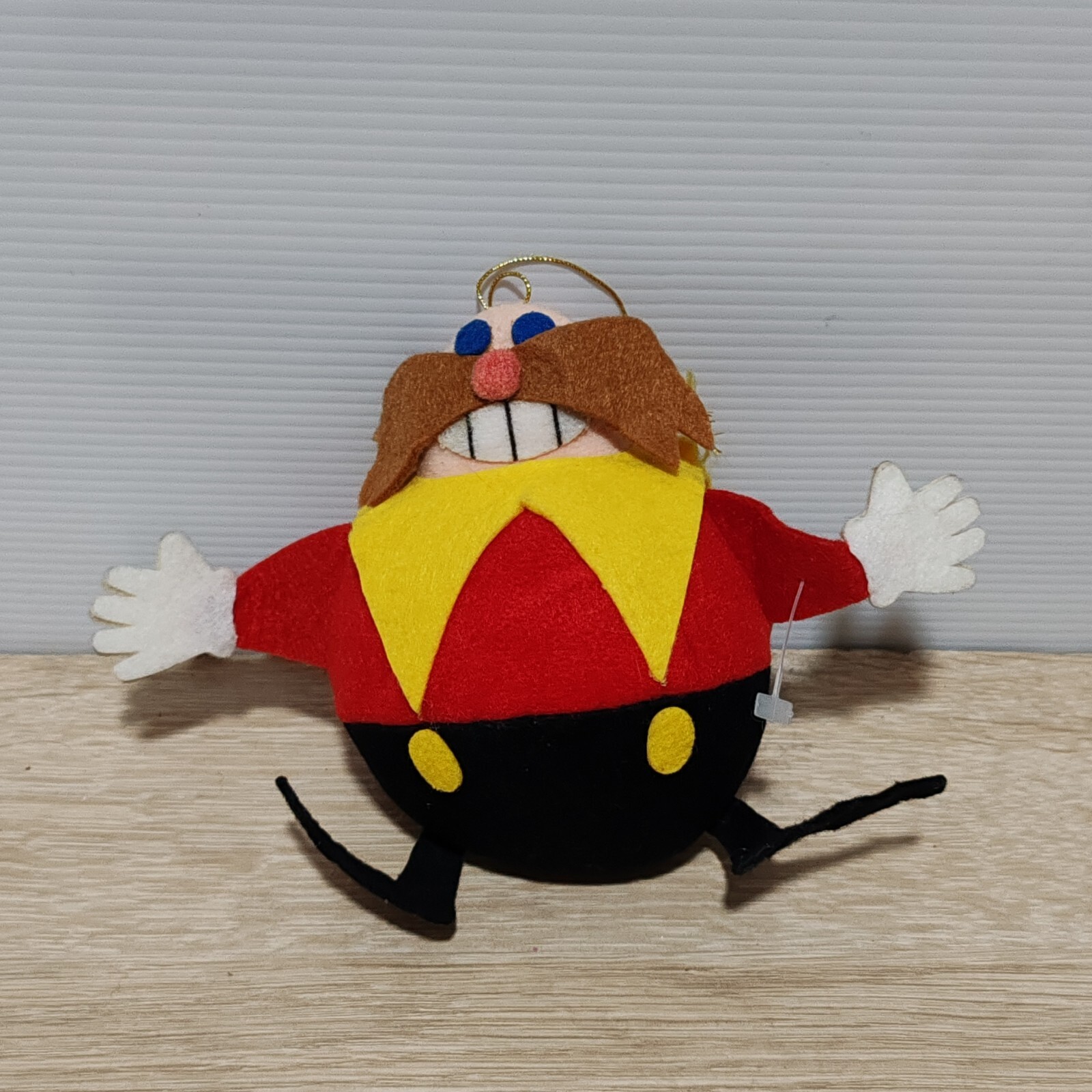Sonic Dr Eggman Robotnik Vintage Sega 1991 Plush Doll Toy Made in Korea 4″
