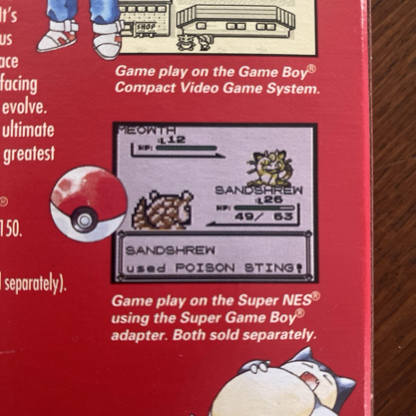 Pokemon Red Version Original Authentic Box, Guide & Protector – 1st Print Run