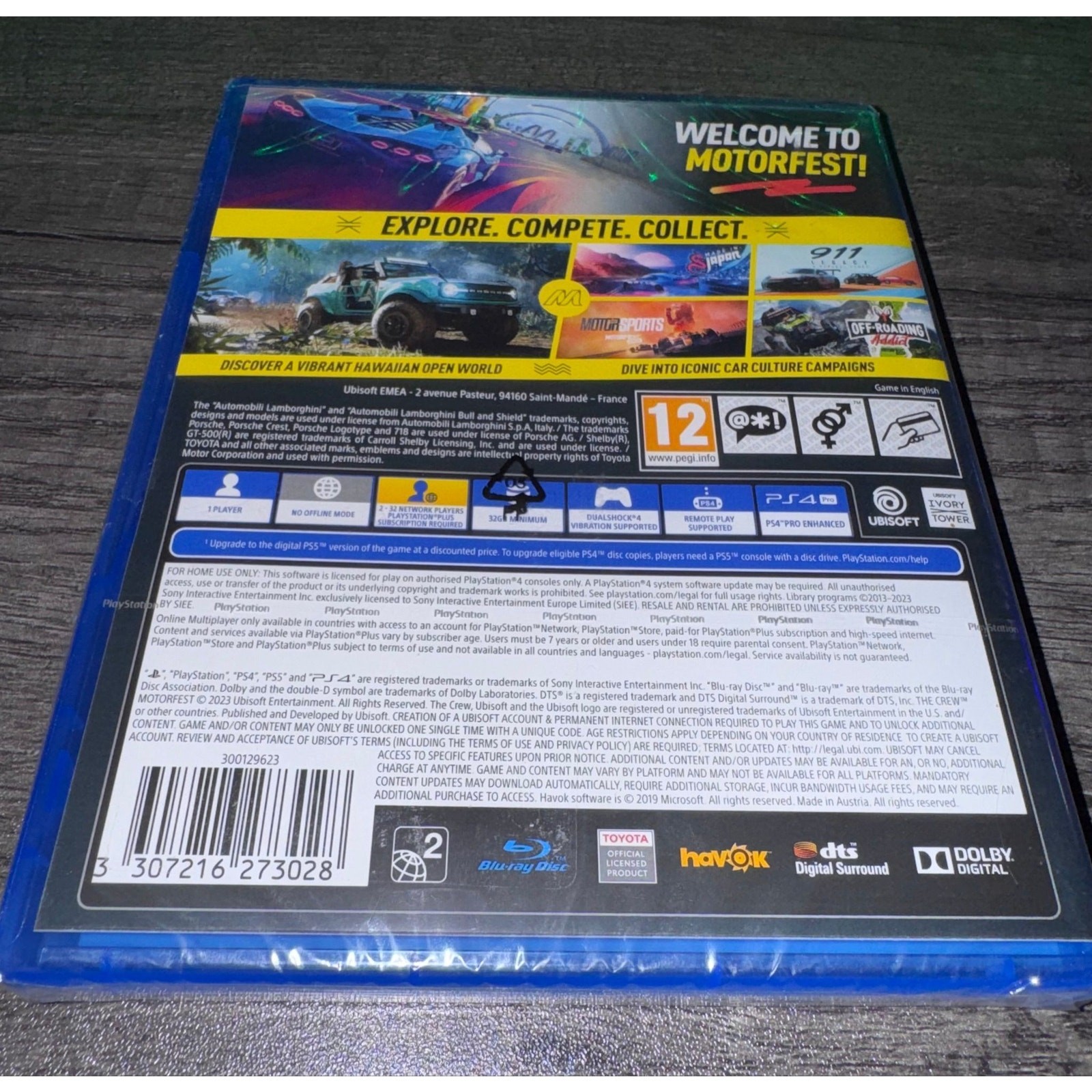 PS4 The Crew Motorfest Sealed PEGI 12 European release