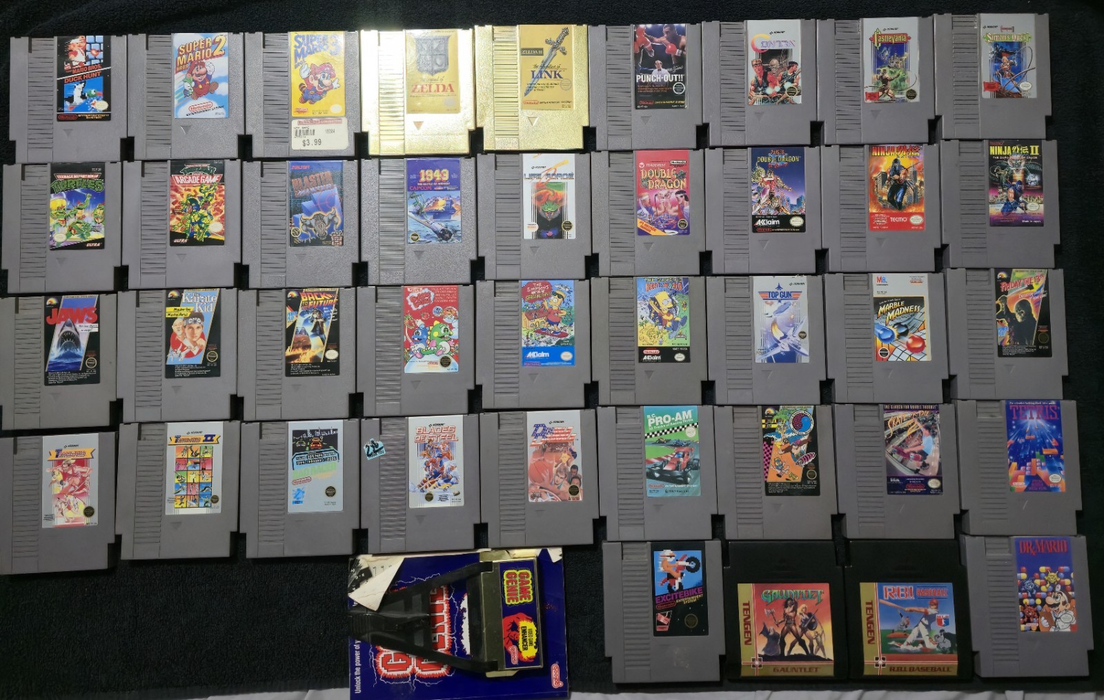 Nintendo NES Cartridge Video Game Lot Of 40 Games Plus Extras Valued At $700