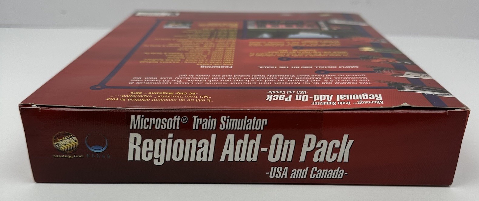 Microsoft Train Simulator USA Canada Regional Add-On Pack PC Big Box SEALED NOS