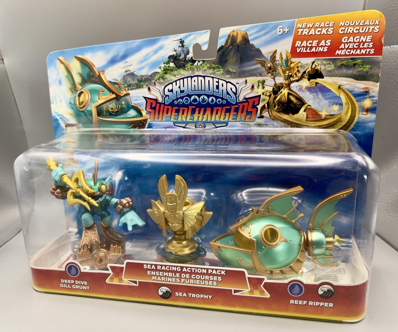 Skylander Superchargers Sea Racing Action Pack Gill Grunt Reef Ripper 2015 NIB