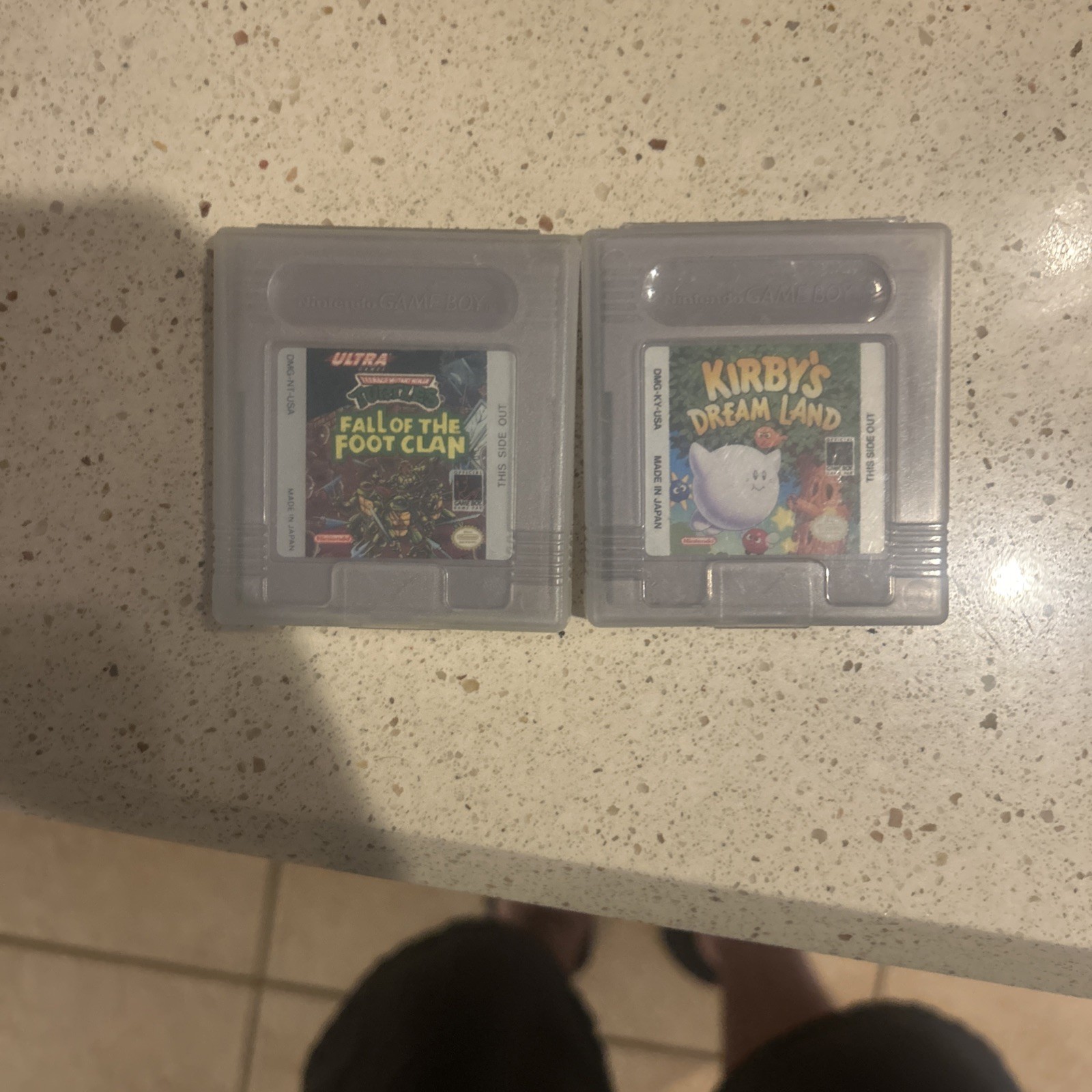 Gameboy Kirby’s Dream Land & TMNT Fall Of The Foot Clan Games