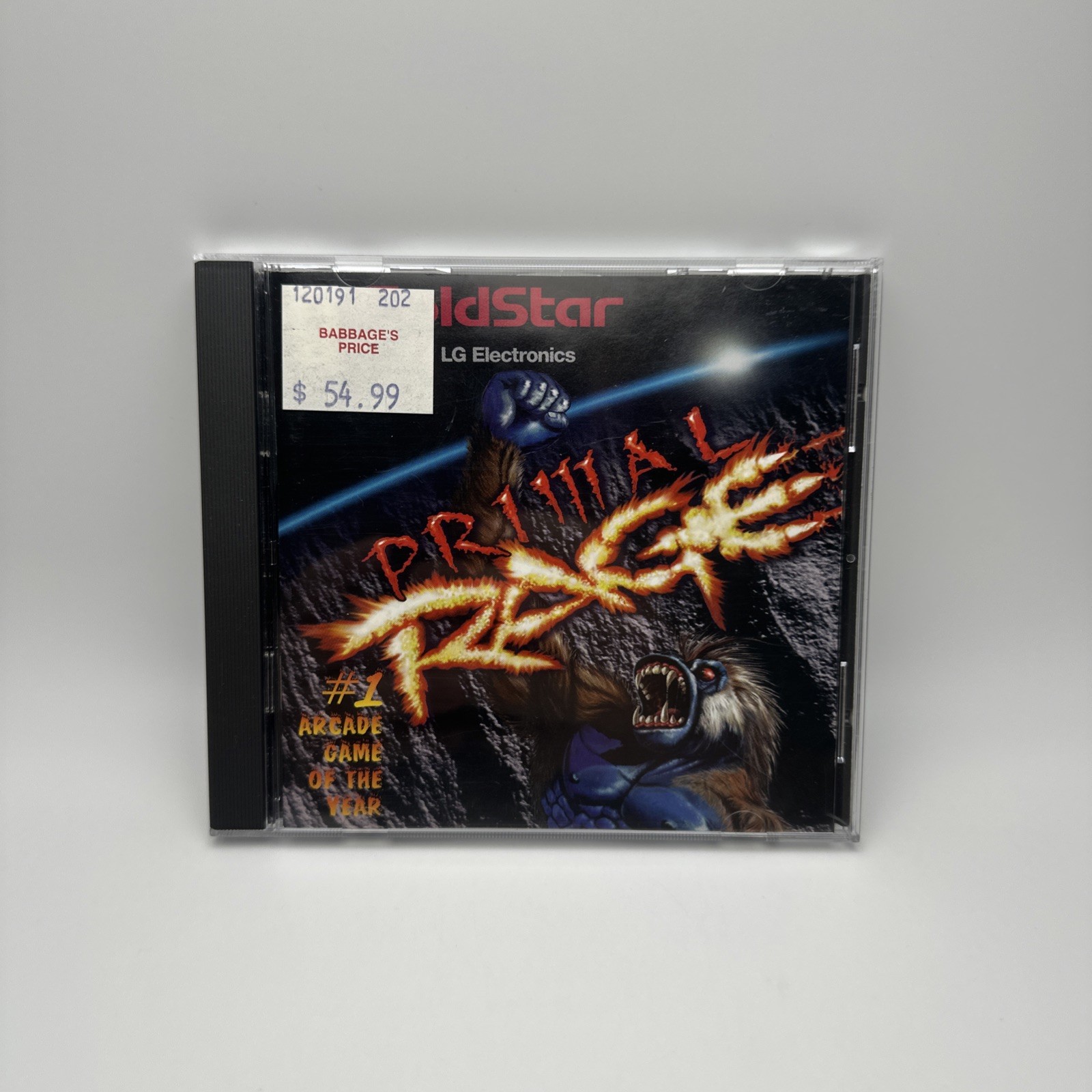 Primal Rage (Panasonic 3DO) In Long Box w/ Game 1995 Tested Cib Complete W Reg
