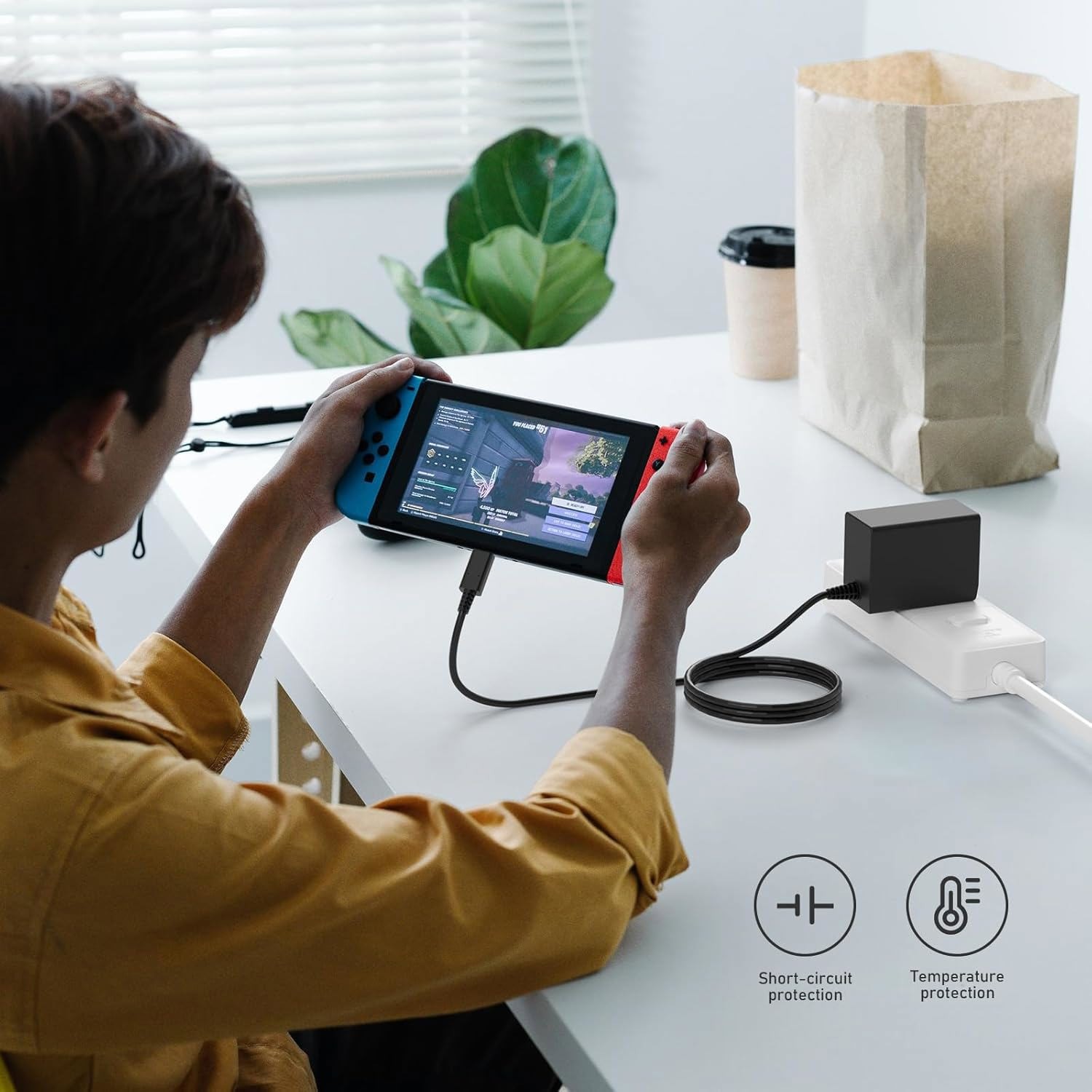 For Nintendo Switch AC Power Supply Adapter Wall Travel Charger Cable 5V 2.6A