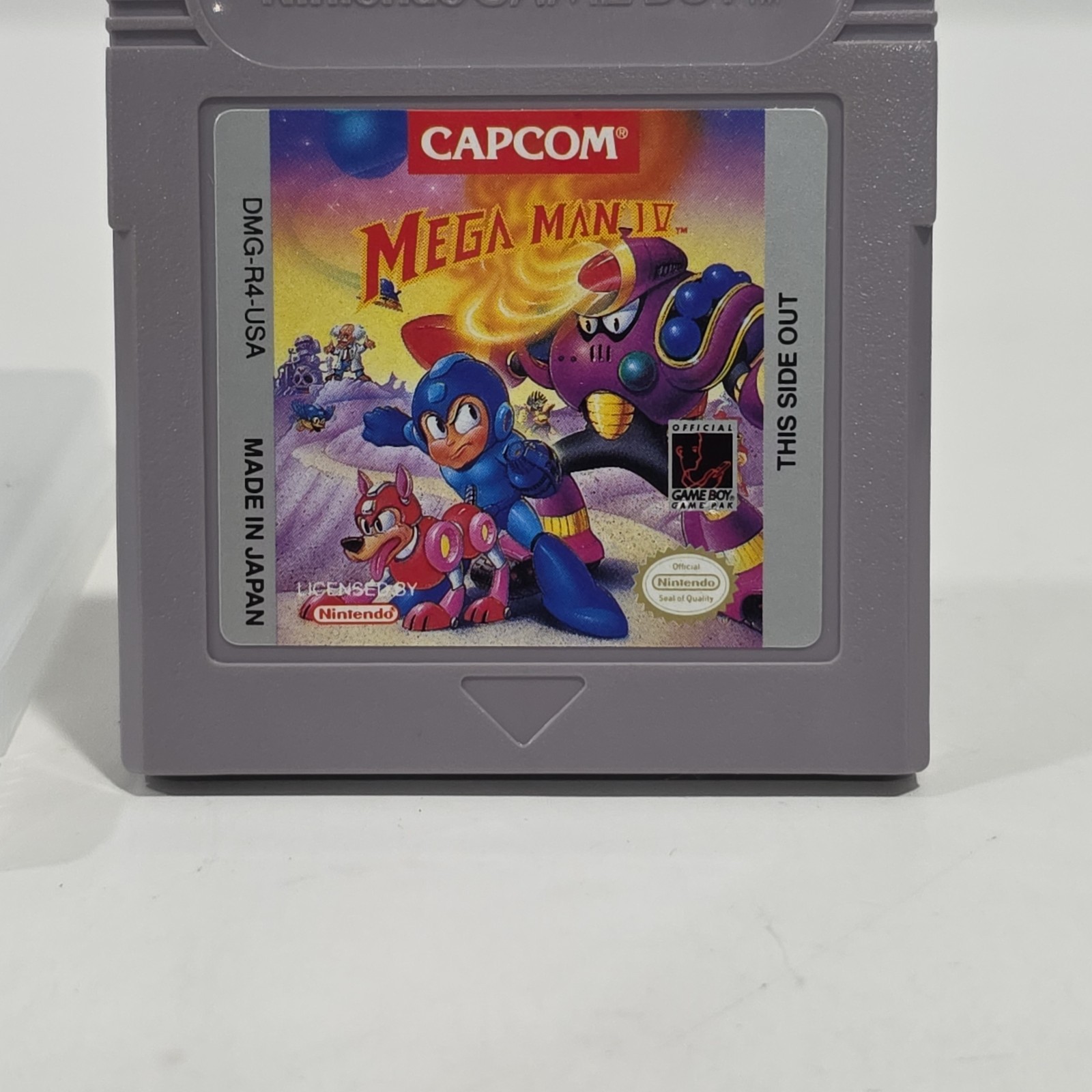 Mega Man 4 IV Gameboy Game Tested Works Vintage Classic With Nintendo Case