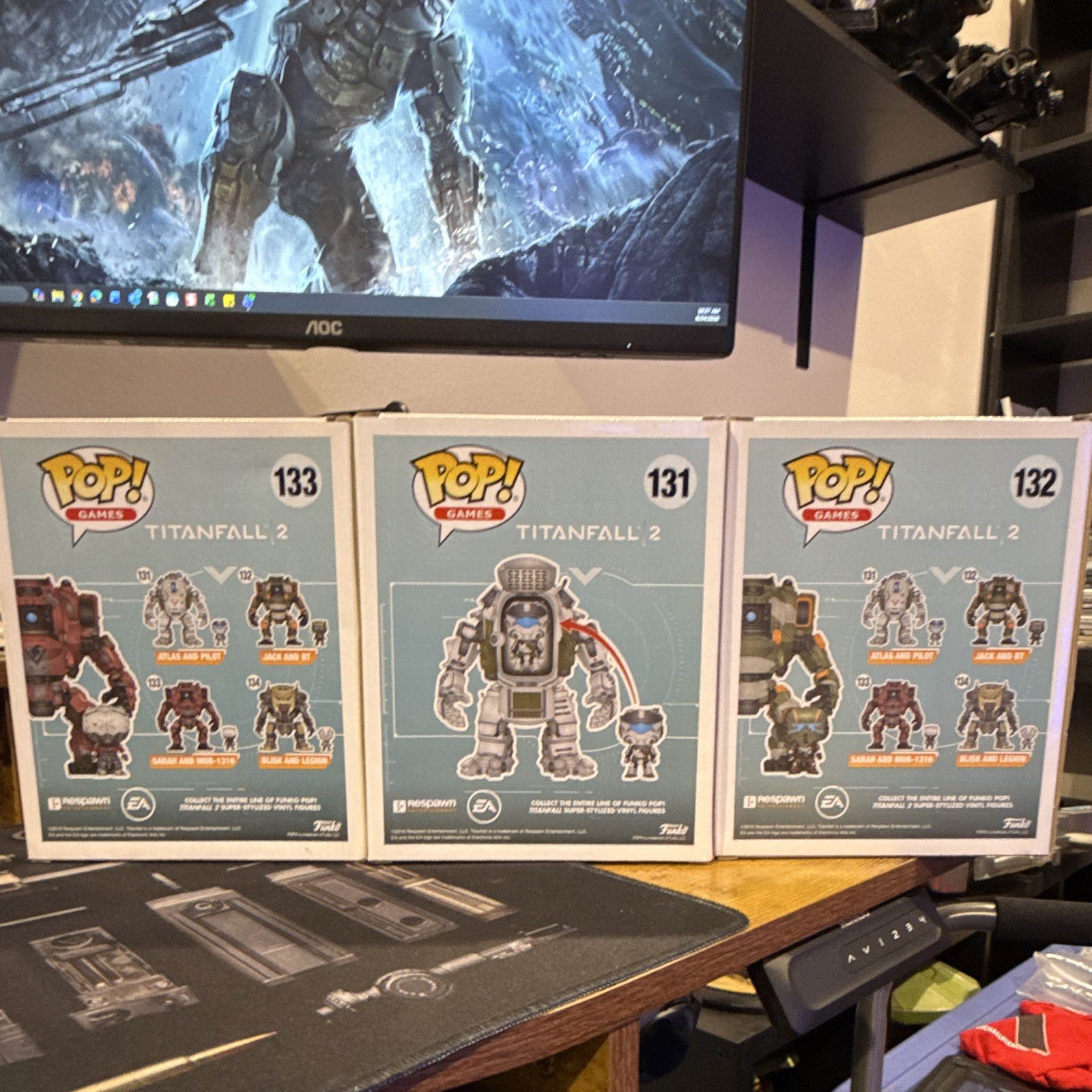 Funko Pop! Games Titanfall 2 Funko Exclusive Lot #131 #132 #133 Jack BT