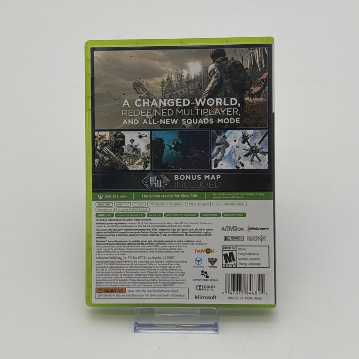 Call of Duty: Ghosts Microsoft Xbox 360, 2013 Complete w/ Manual Tested Working