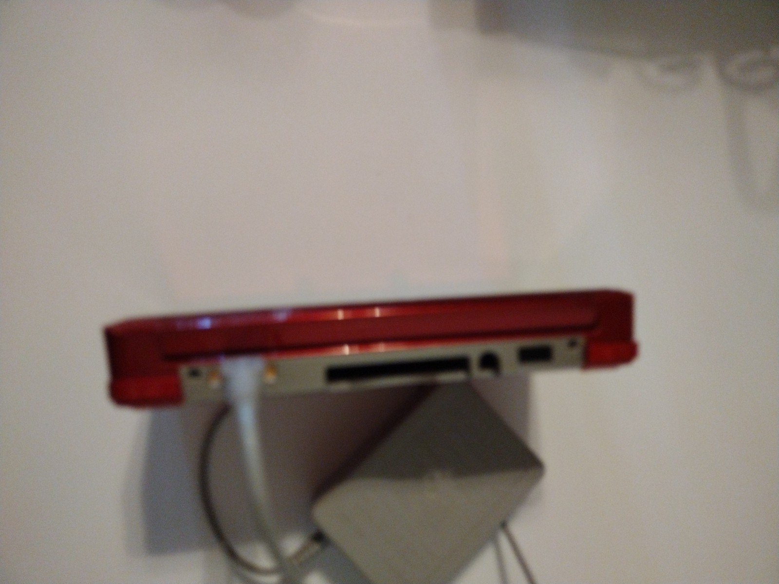 Nintendo 3DS Handheld System – Flame Red-needs outer screen repair ( DIY Utube)