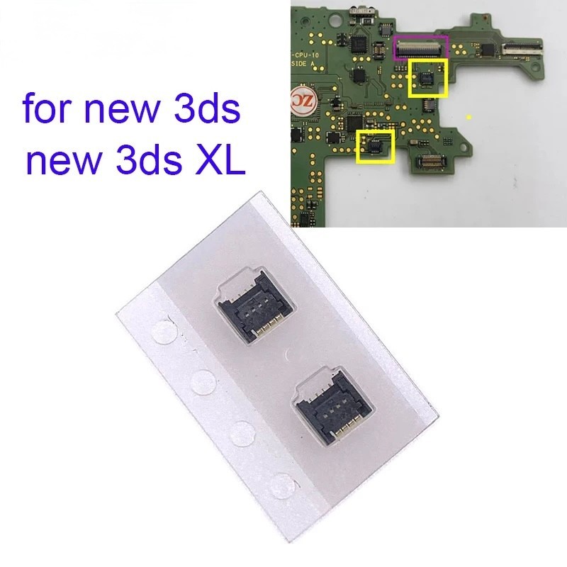 LCD Touch Screen Socket Connector Plug 4pin Clip For Nintendo New 3ds XL