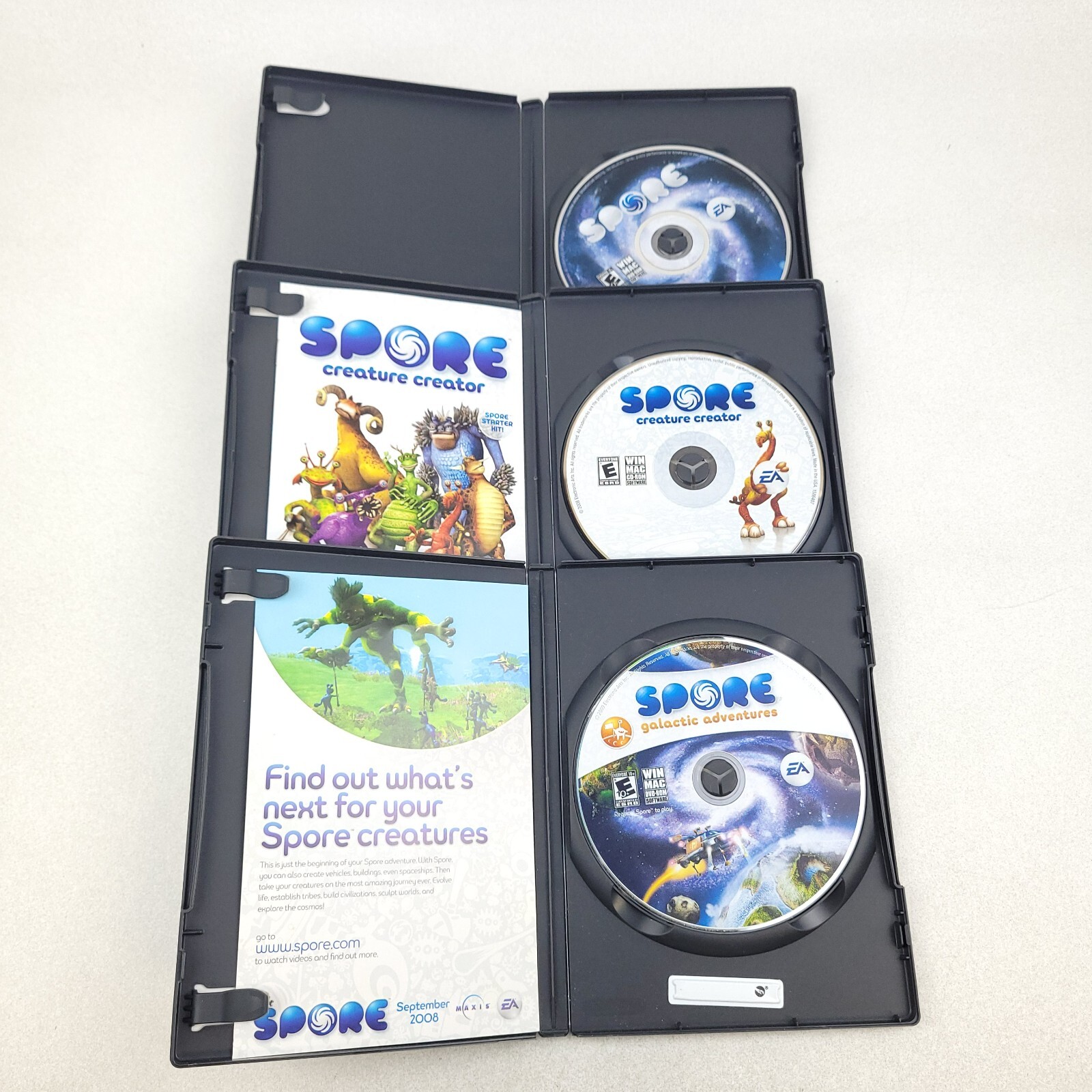 SPORE (PC, EA, 2008) + Galactic Adventures Expansion & Creature Creator