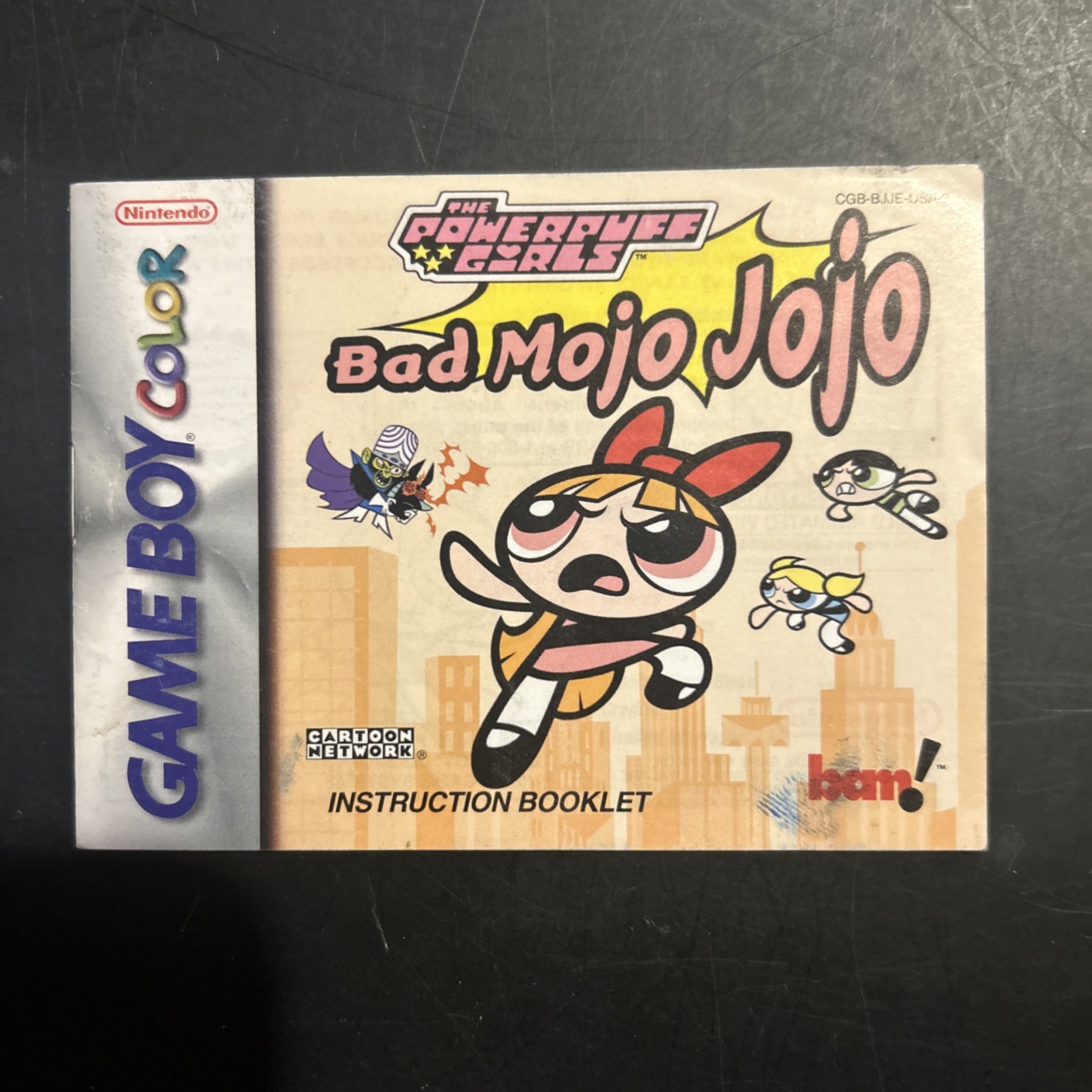 The Powerpuff Girls Bad Mojo Jojo Instruction Booklet – Manual Only – GBC