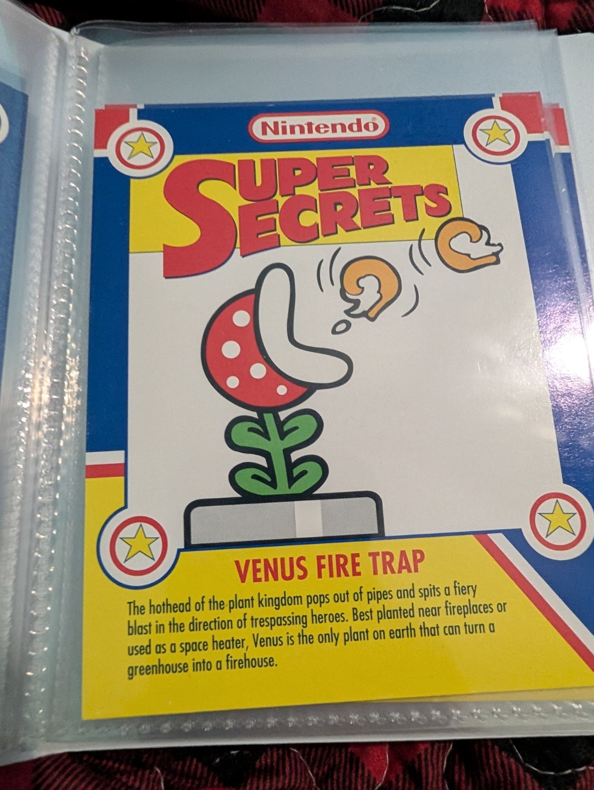Super Mario Nintendo Secrets Pepsi Cards Complete Set In Notebook. Rare
