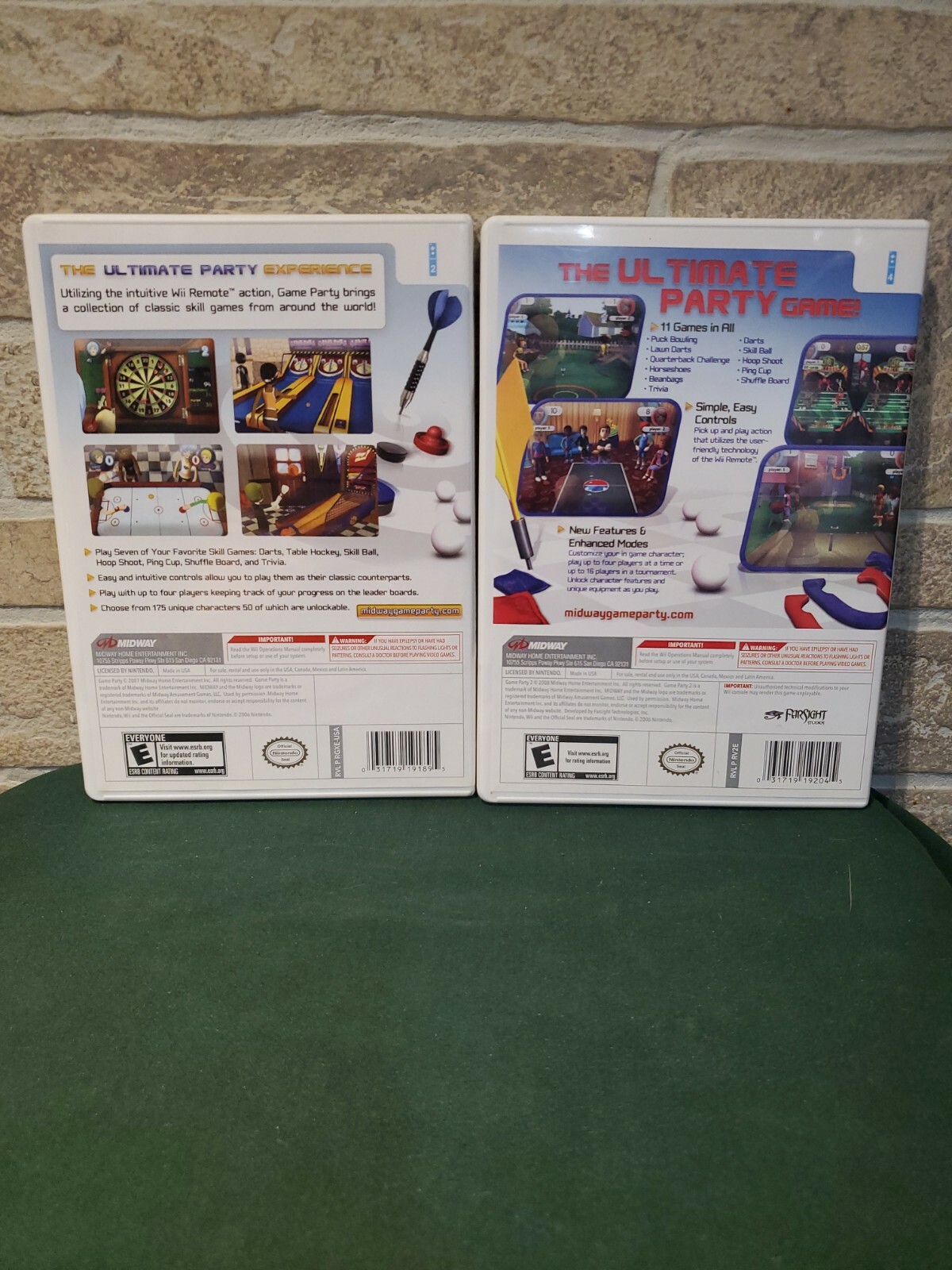 Game Party 1Trivia & 2 Tournament Bundle Lot Nintendo Wii Complete Tested