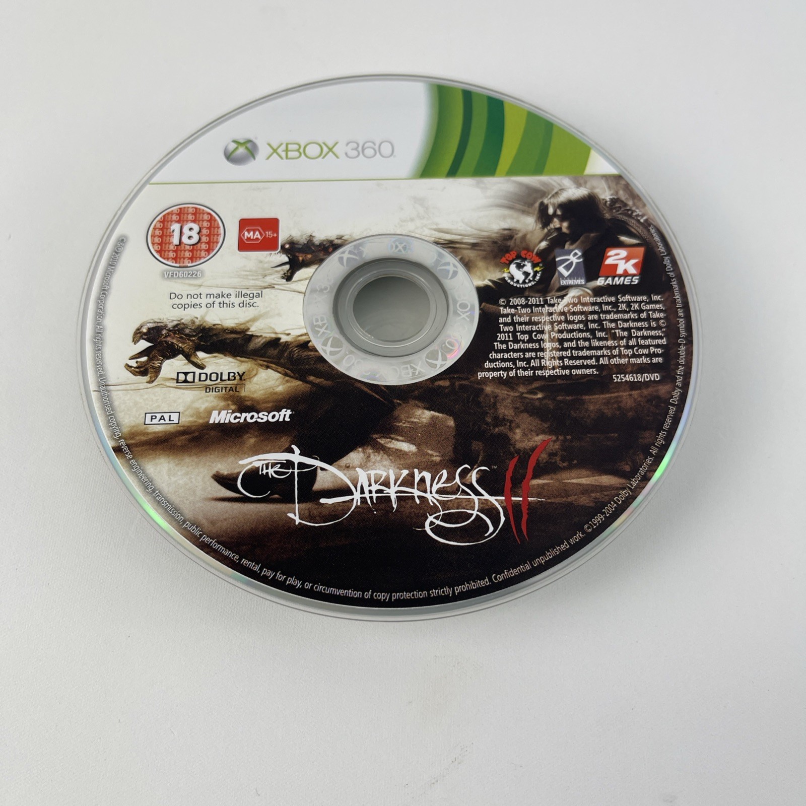 The Darkness II Limited Edition – Microsoft Xbox 360 – Manual – PAL