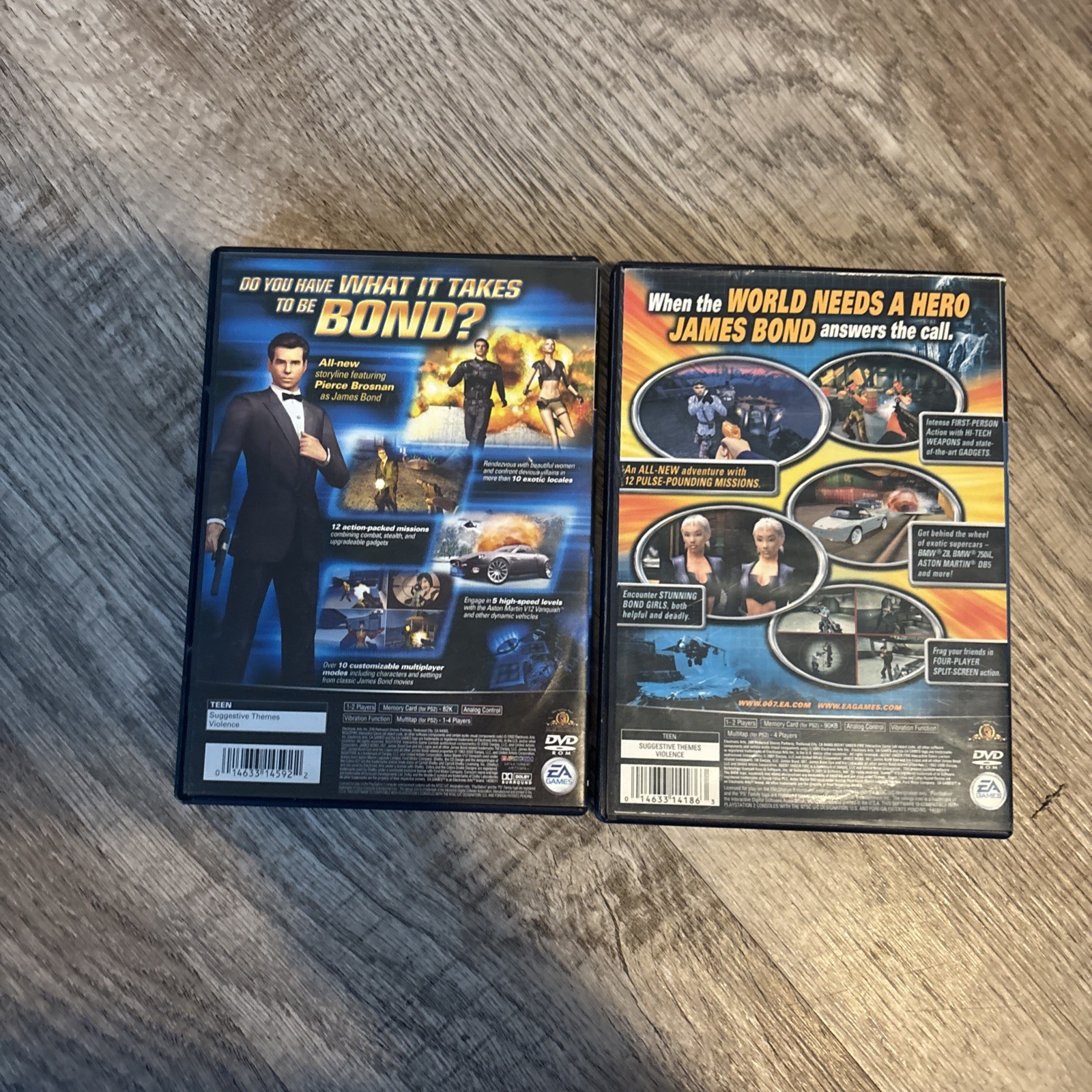 007: NightFire & 007: Agent under Fire PlayStation 2 Both Complete