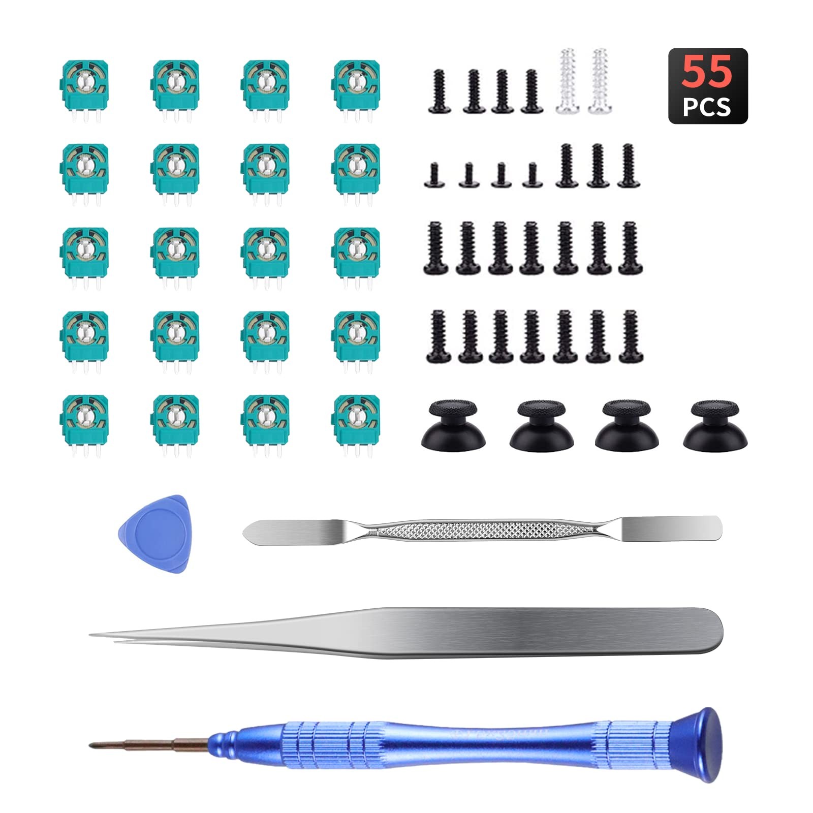 DUXICEPIN kit for P5 Controller,2.3K Potentiometer 20 Set and Thumbstick Cap …