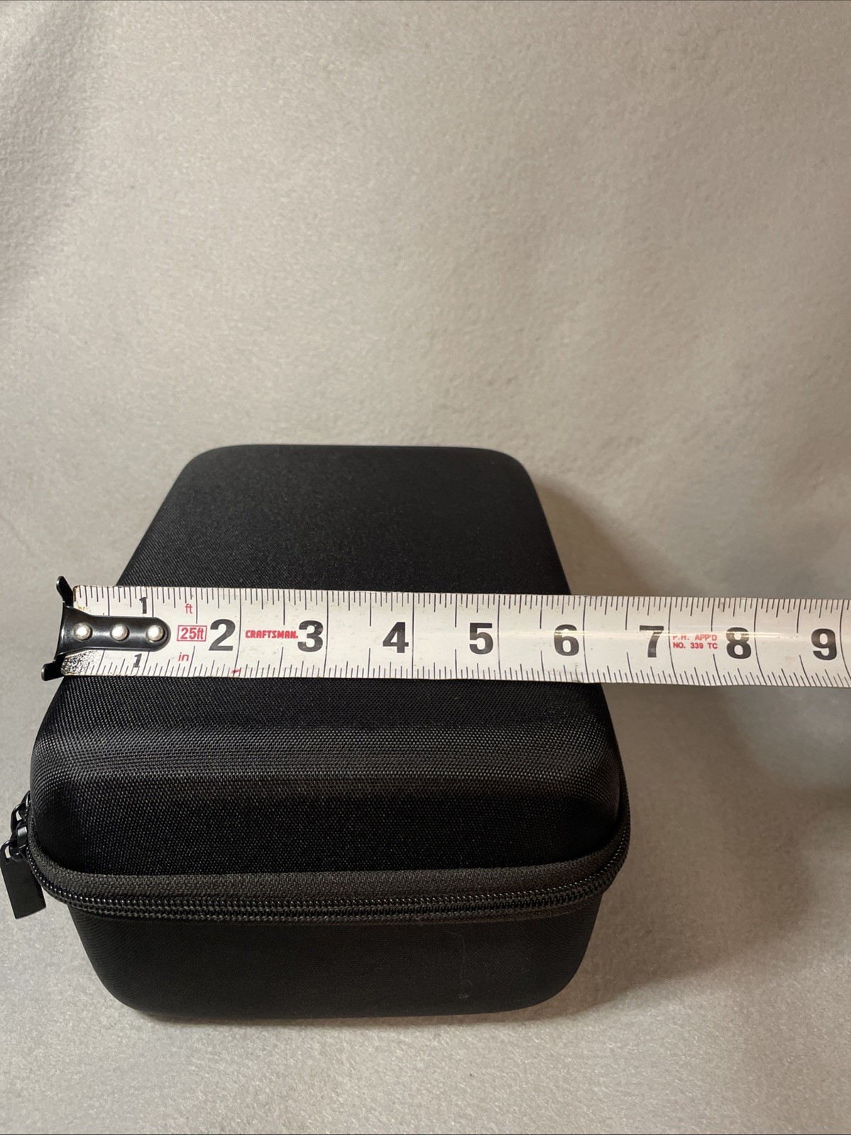 Gaming Device Multi Use Carrying Case Black Hard Shell Travel Zipper Case