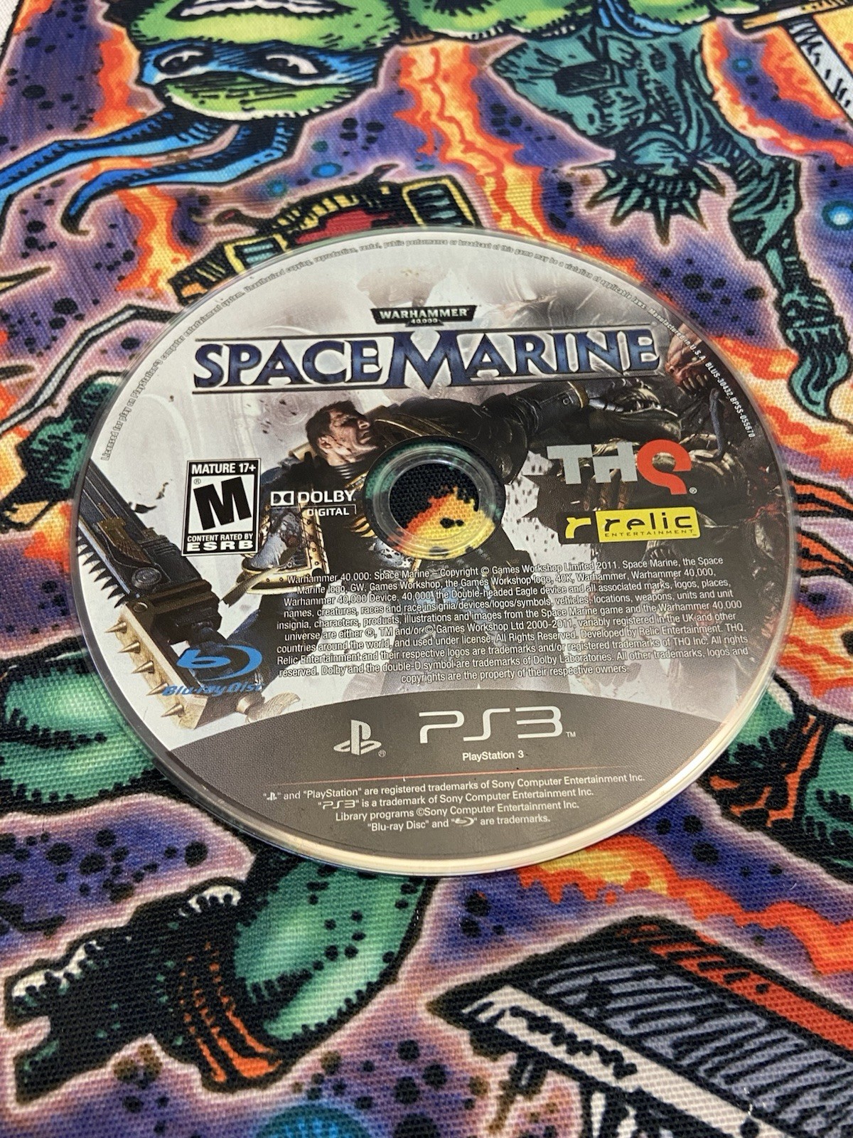 Warhammer 40,000: Space Marine (PlayStation 3 PS3, 2011) Disc Only Tested!
