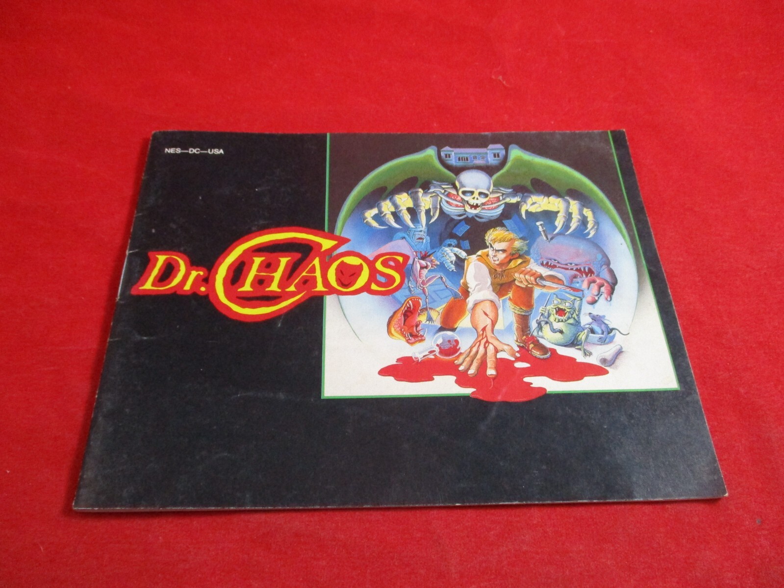 Dr. Chaos Nintendo NES Instruction Manual Booklet ONLY