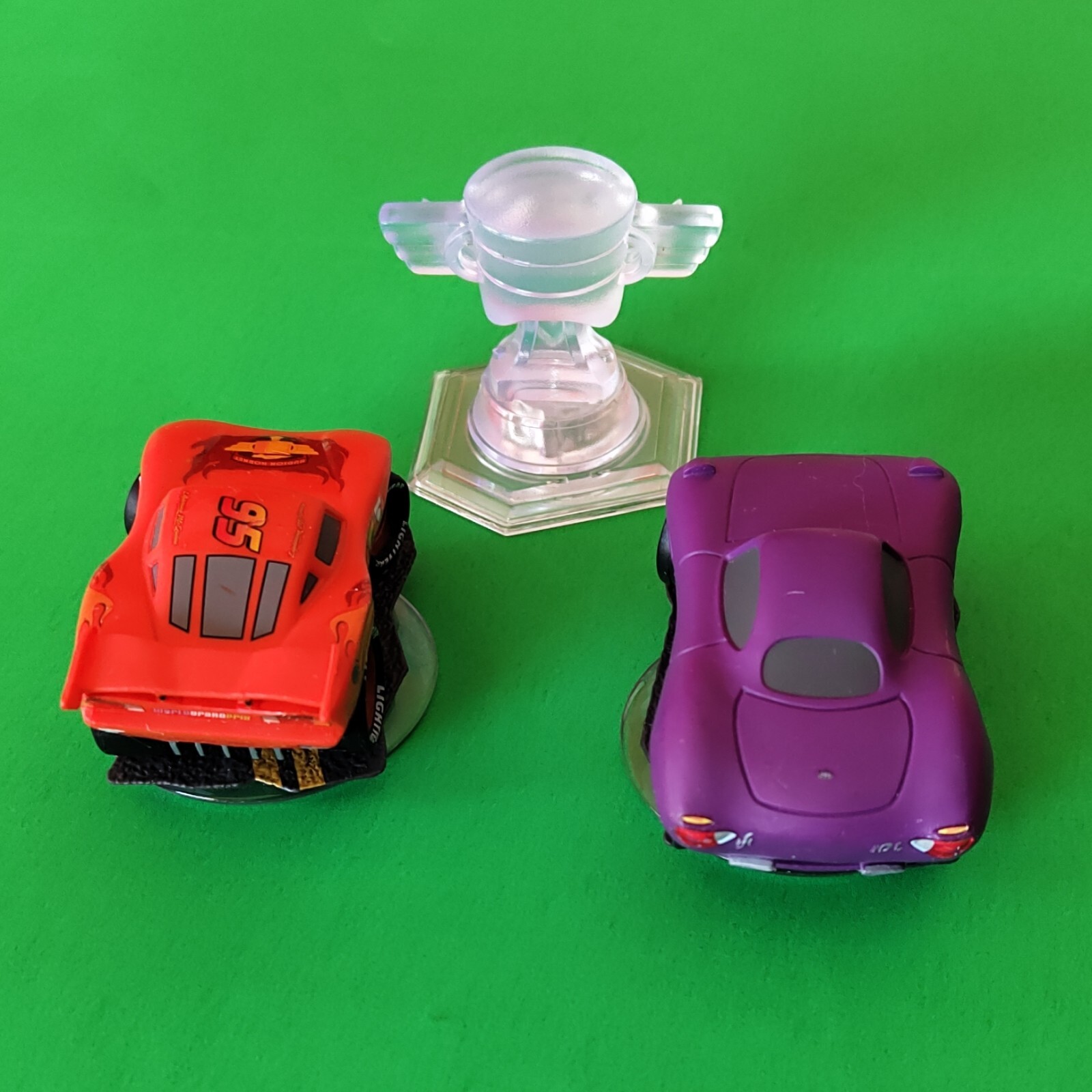 Disney Infinity Cars Character 1.0 Lightning McQueen, Holley Shiftwell + Crystal