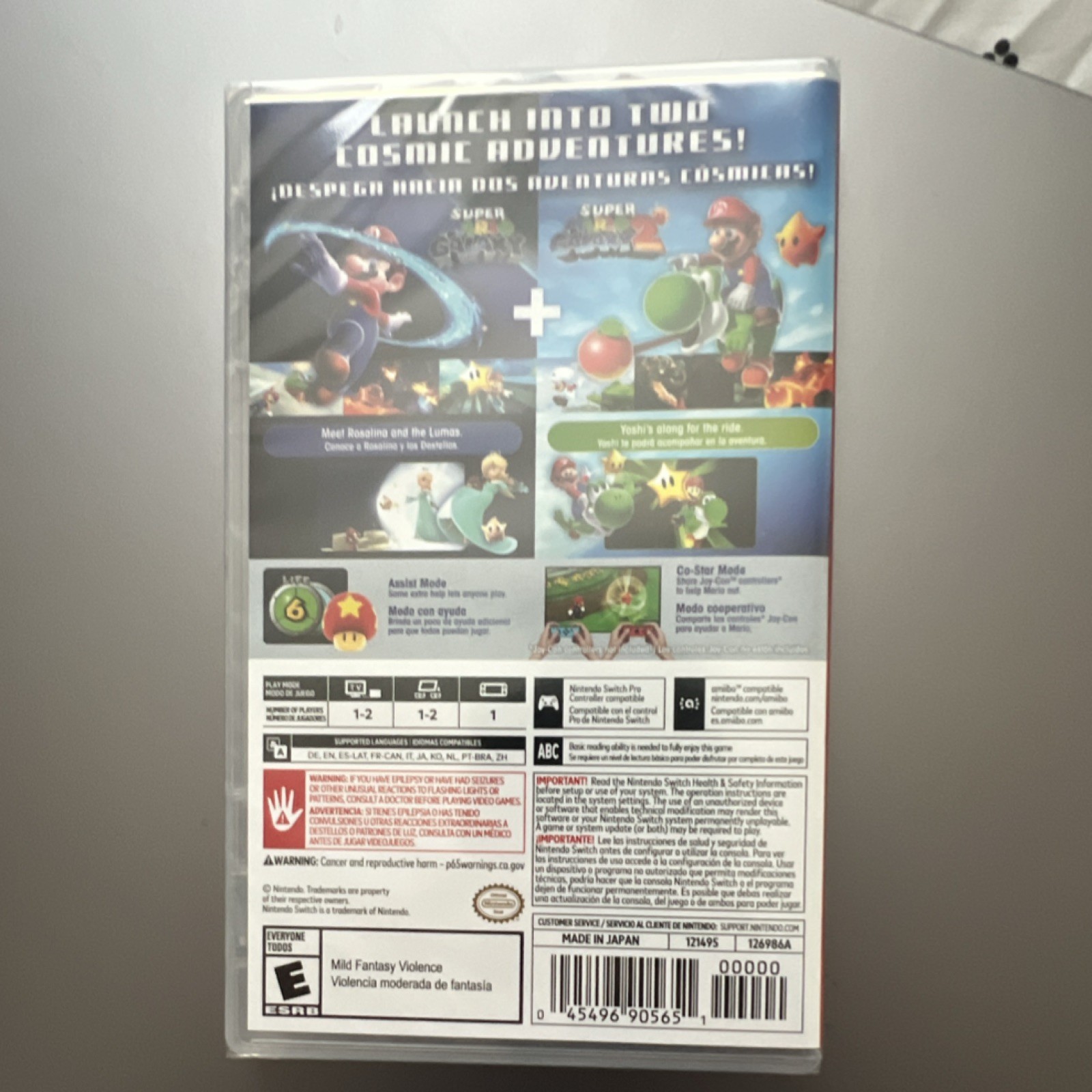 Nintendo Super Mario Galaxy + Galaxy 2 Switch Platformer brand new sealed
