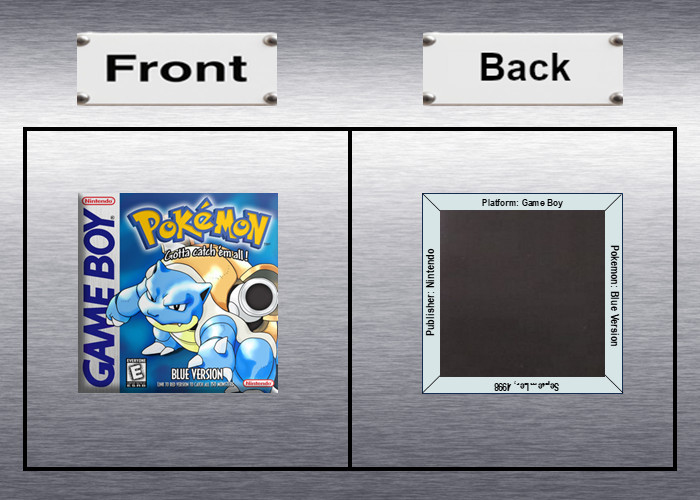Pokemon Red, Blue, Yellow Video Game Box Art *Gameboy* High Quality Magnet / Set