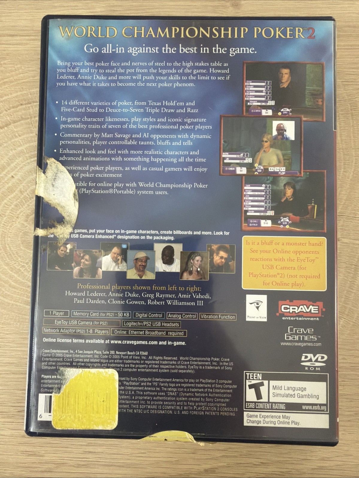 World Championship Poker 2 Featuring Howard Lederer (Sony PlayStation 2, 2005)