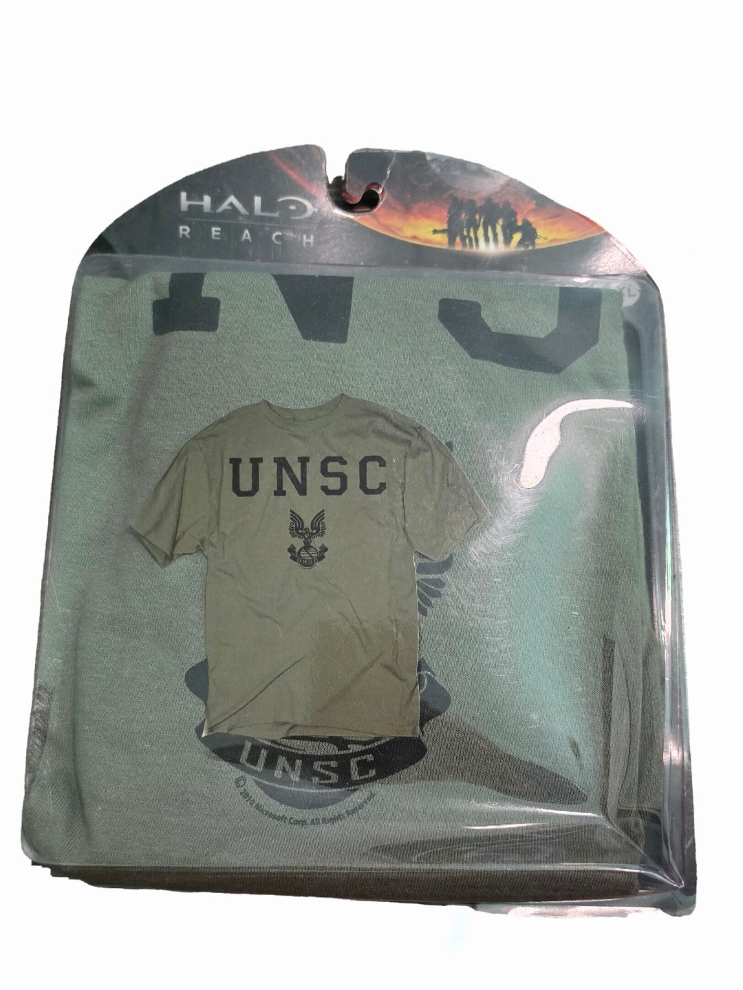 Xbox 360 Halo Series Halo: Reach UNSC T-Shirt XL 2010 Dented Blister