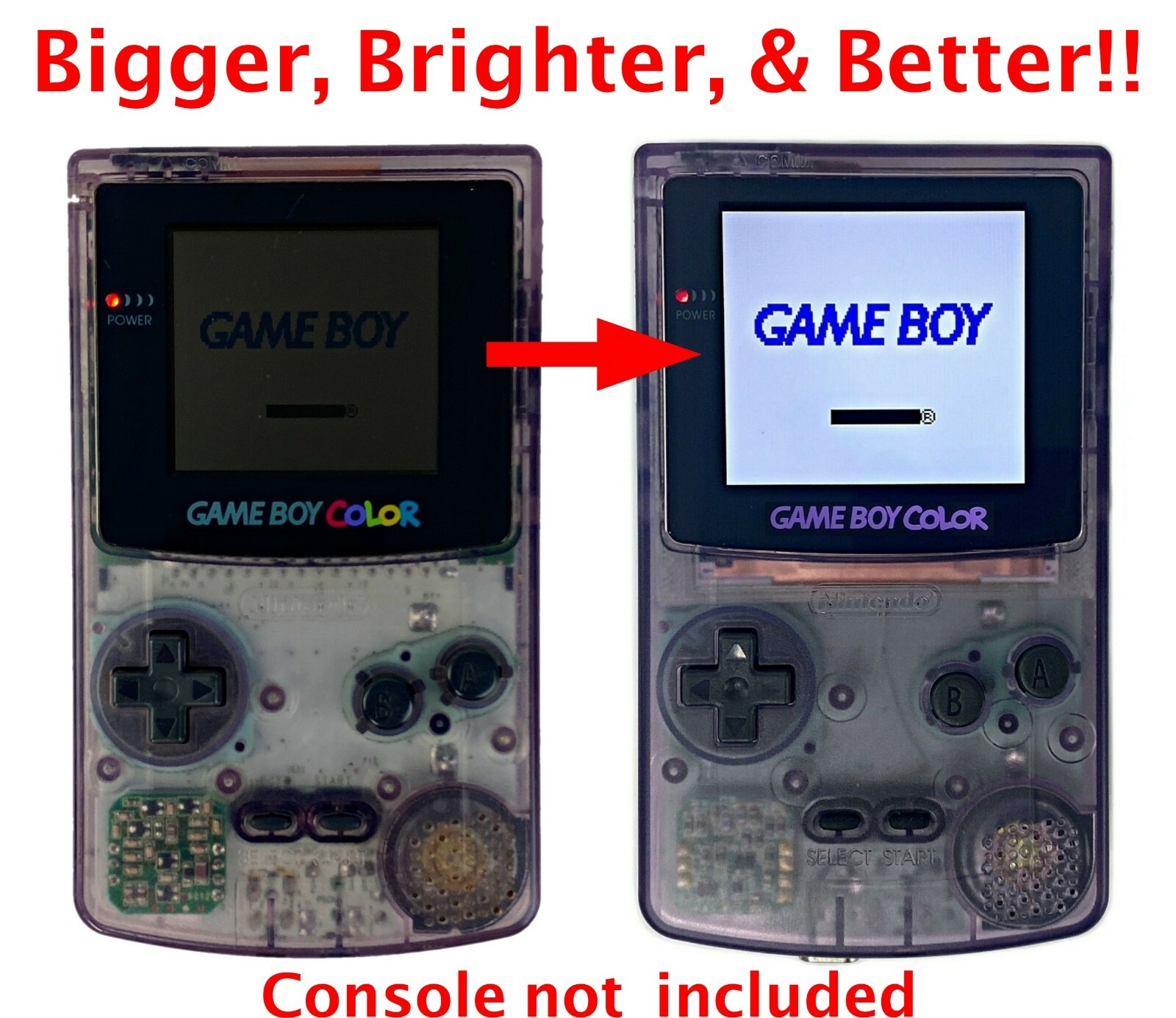 Game Boy Color FunnyPlaying Q5 1.0 2.0 2.5D Laminated IPS Kit Gameboy Color GBC