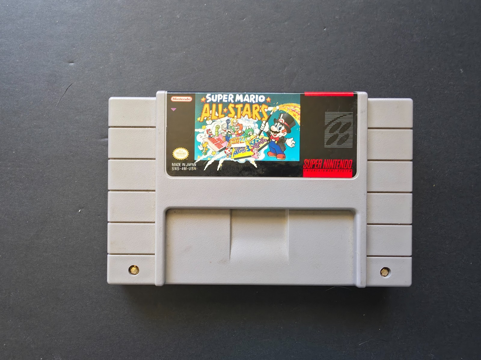 Super Mario All-Stars SNES Super Nintendo Authentic Tested Intermittent Read