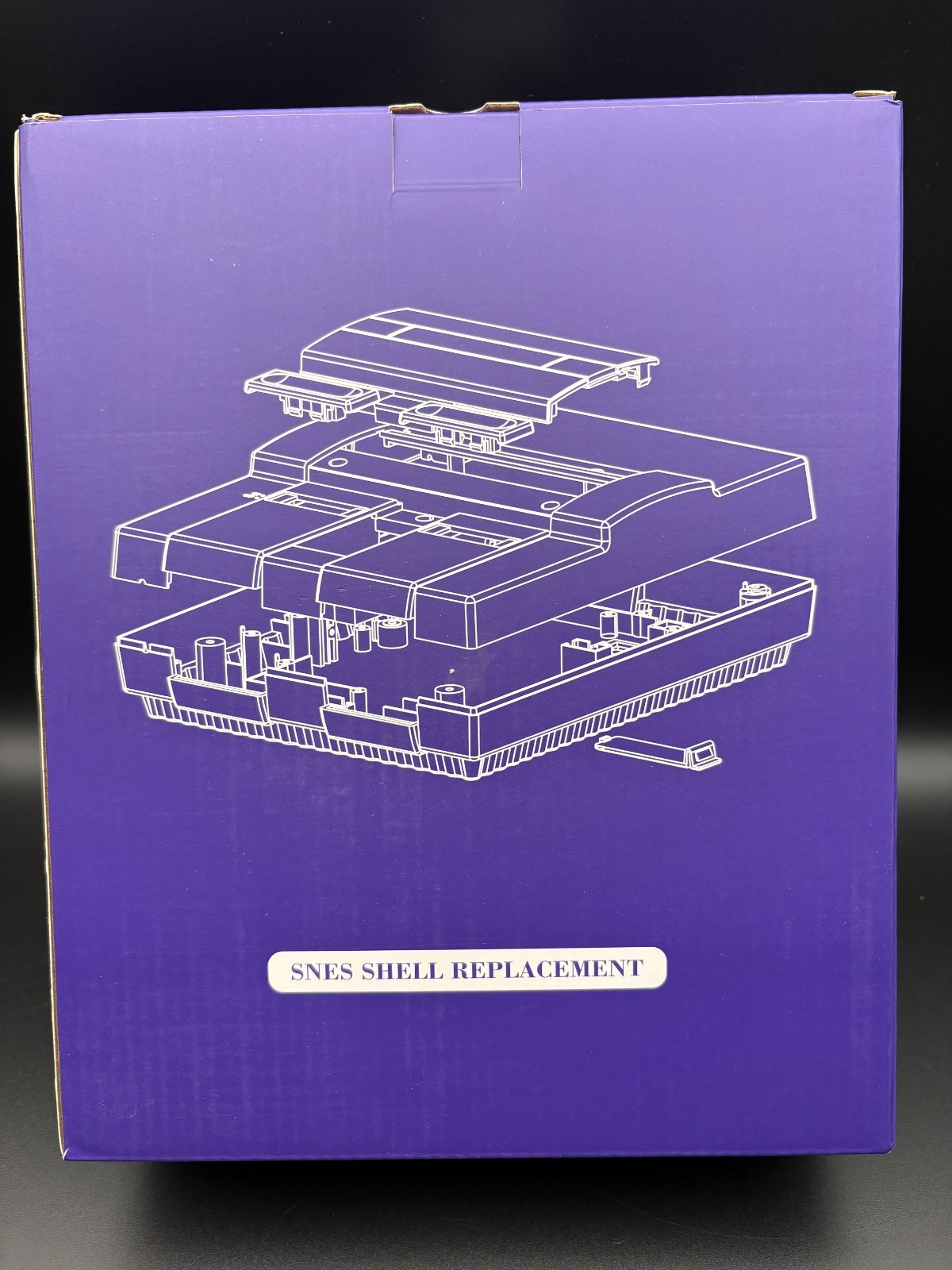 BITFUNX SNES Replacement Shell Clear, Clear Black, Clear Purple – USA Seller