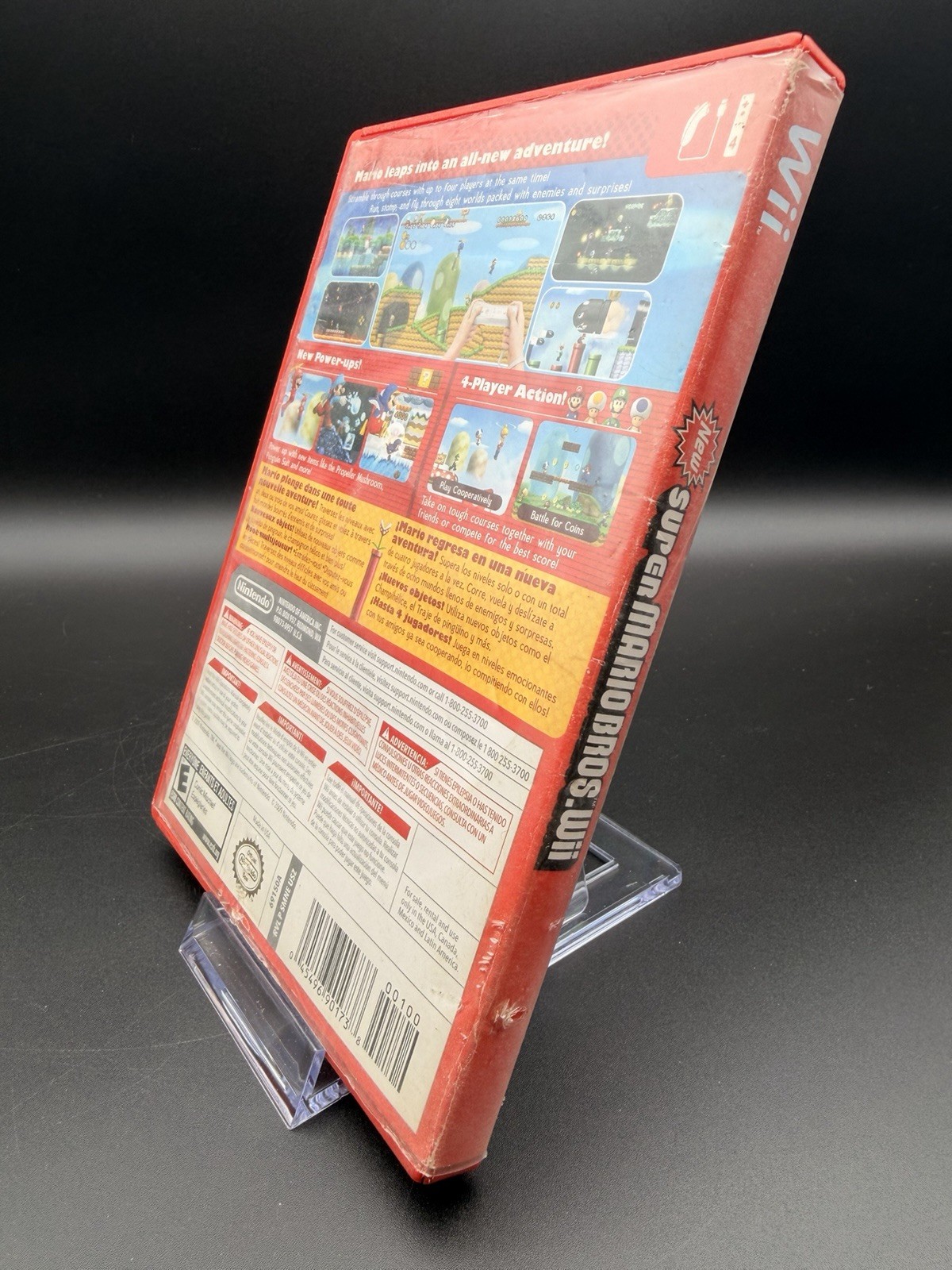 New Super Mario Bros. Wii (Nintendo Wii, 2009) Complete W/ Manual CIB Tested