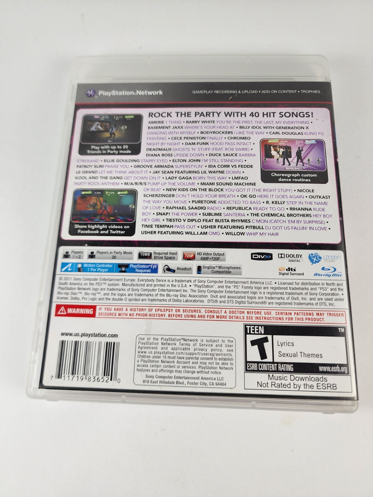 Everybody Dance PS3 Complete Tested Working VGC
