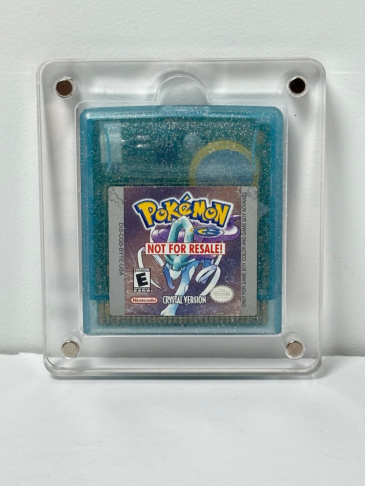 RARE Pokemon Crystal Version (Game Boy Color, 2001) “Not for Resale” Edition NFR