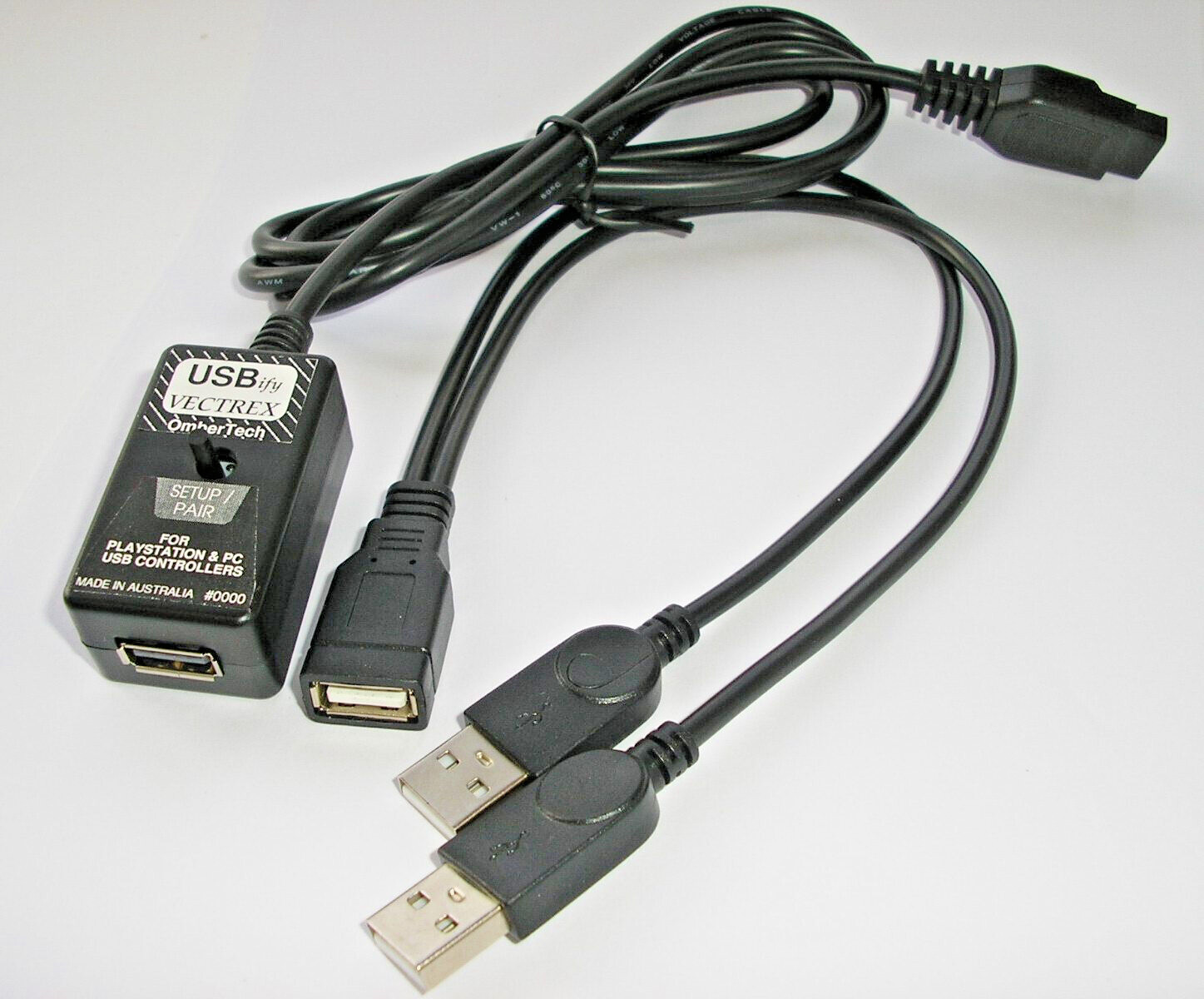 USBify Vectrex – PlayStation / PC USB controller adapter for Vectrex